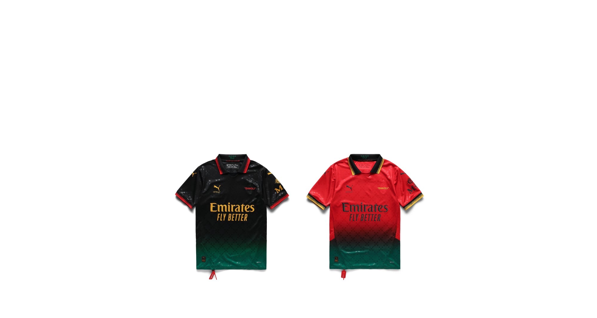 PUMA  X OFF-WHITE AC MILAN JERSEY REPLICA