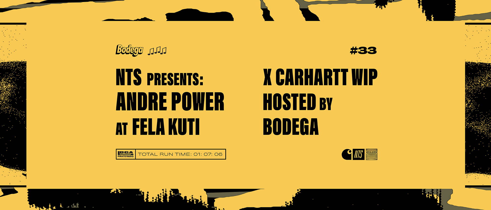 Episode #33 | NTS presents: Andre Power at Fela Kuti x Carhartt WIP