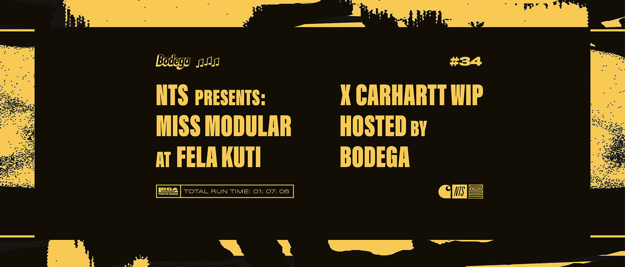 Episode #34 | NTS presents: Miss Modular at Fela Kuti x Carhartt WIP