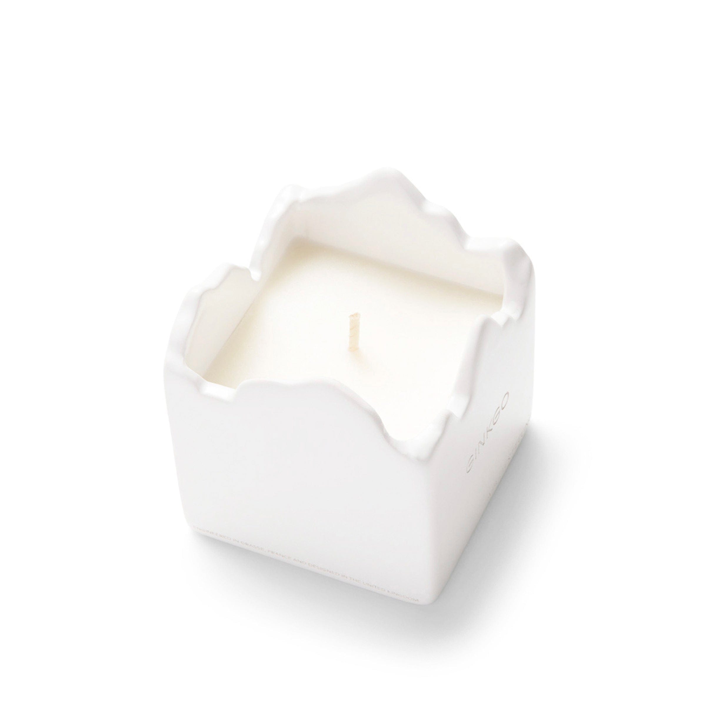 A BETTER FEELING Home WHITE / O/S GINKGO CERAMIC CANDLE