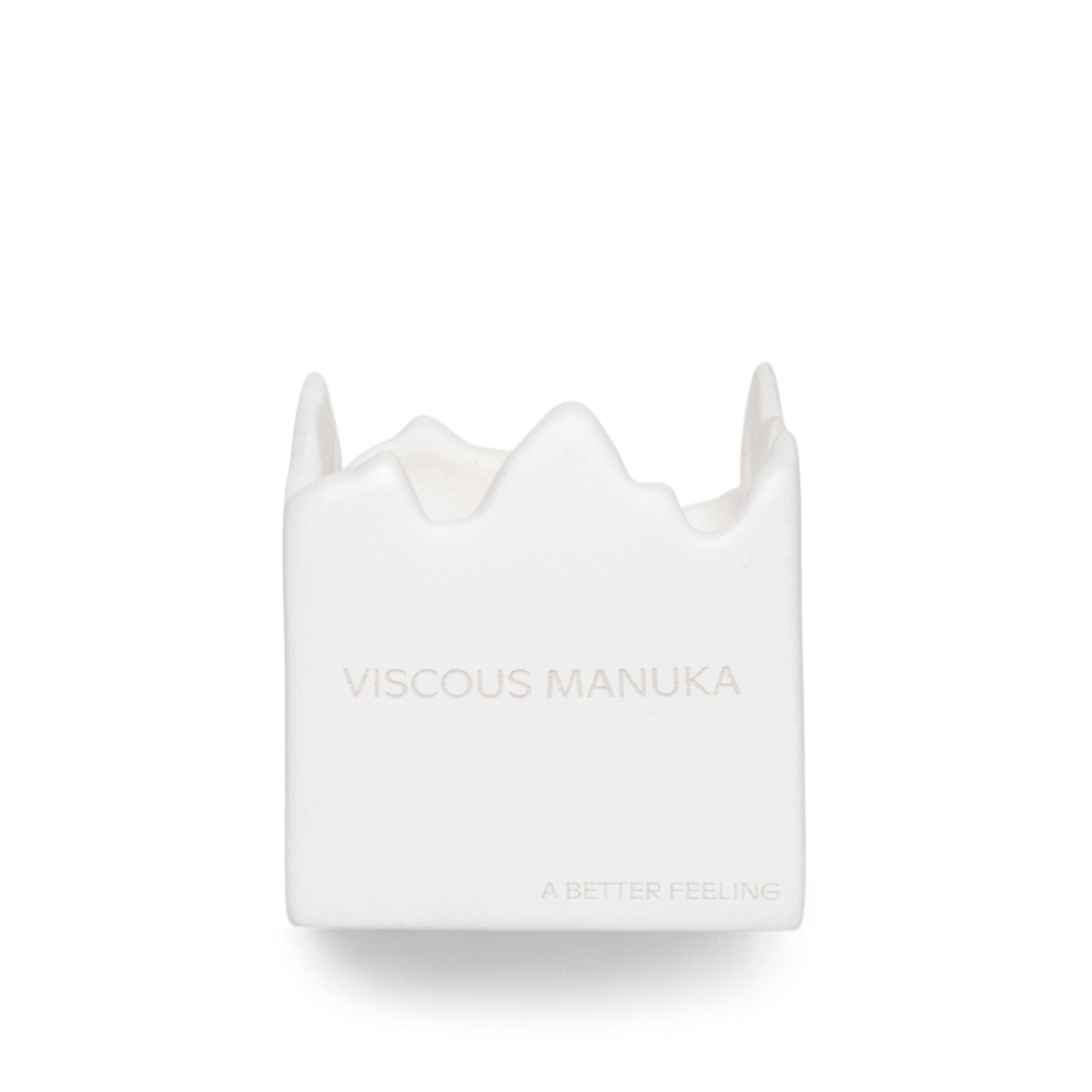 A BETTER FEELING Home WHITE / O/S VISCOUS MANUKA CERAMIC CANDLE