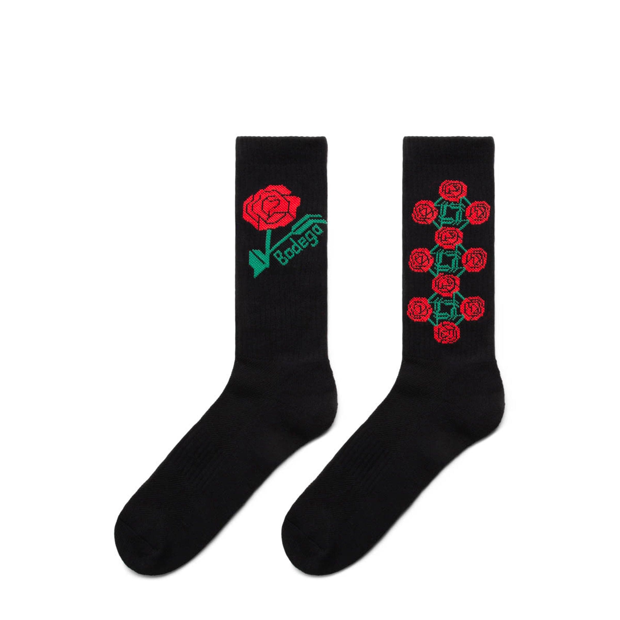 Bodega Socks BLACK / O/S BODEGA ROSE SOCK