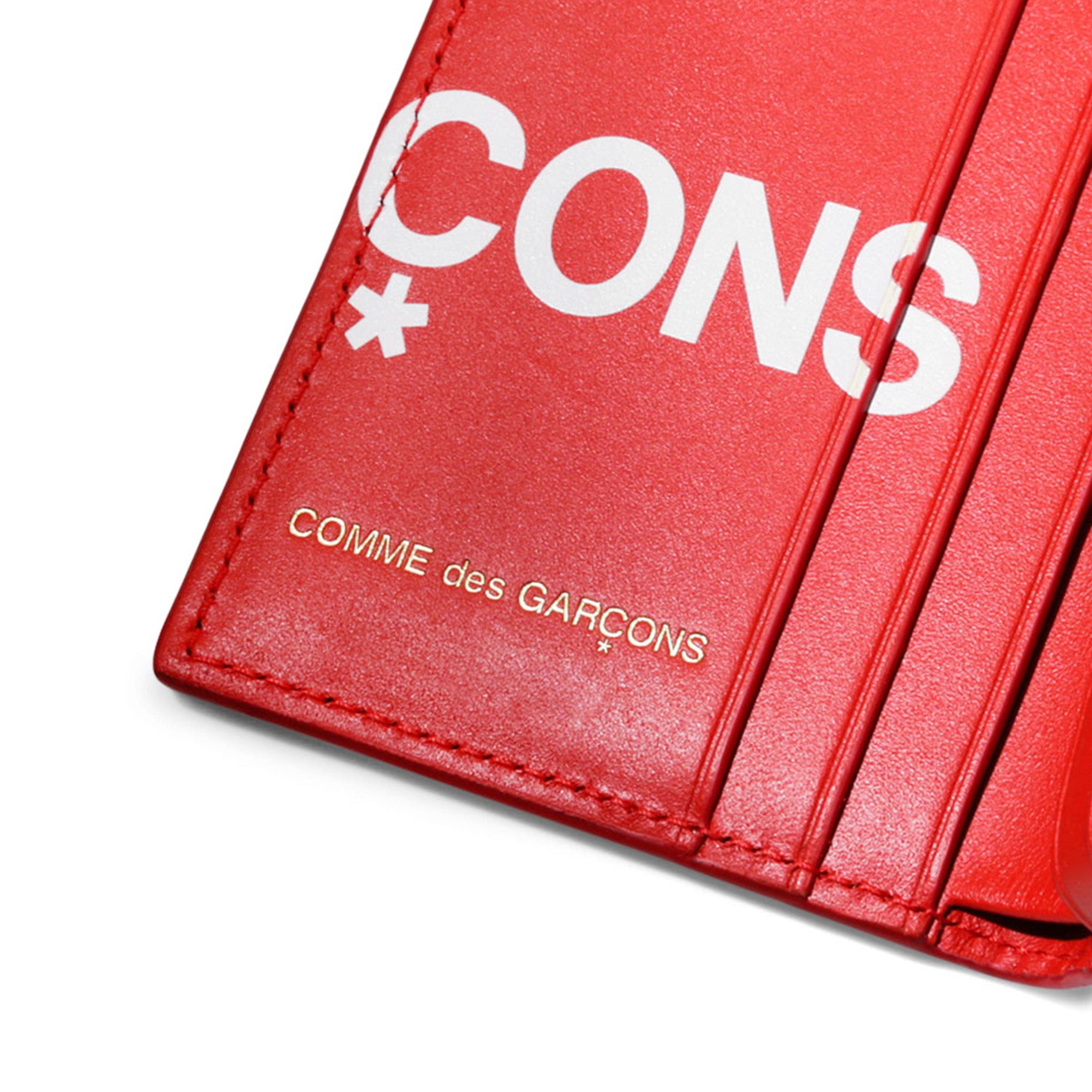 Comme des Garçons Wallet Wallets & Cases RED / O/S HUGE LOGO