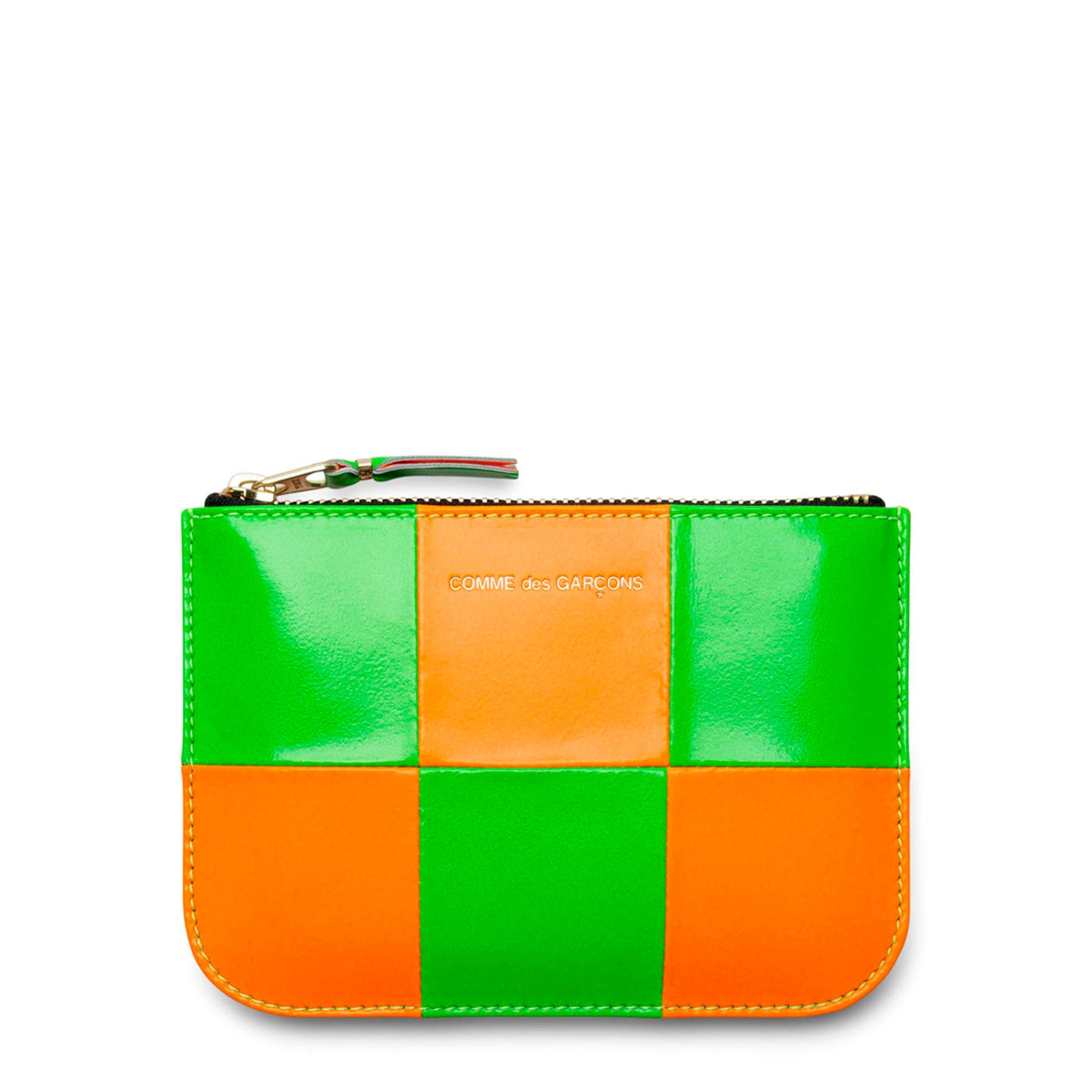 Comme des Garçons Wallet Wallets & Cases GREEN/ORANGE / O/S HUGE LOGO