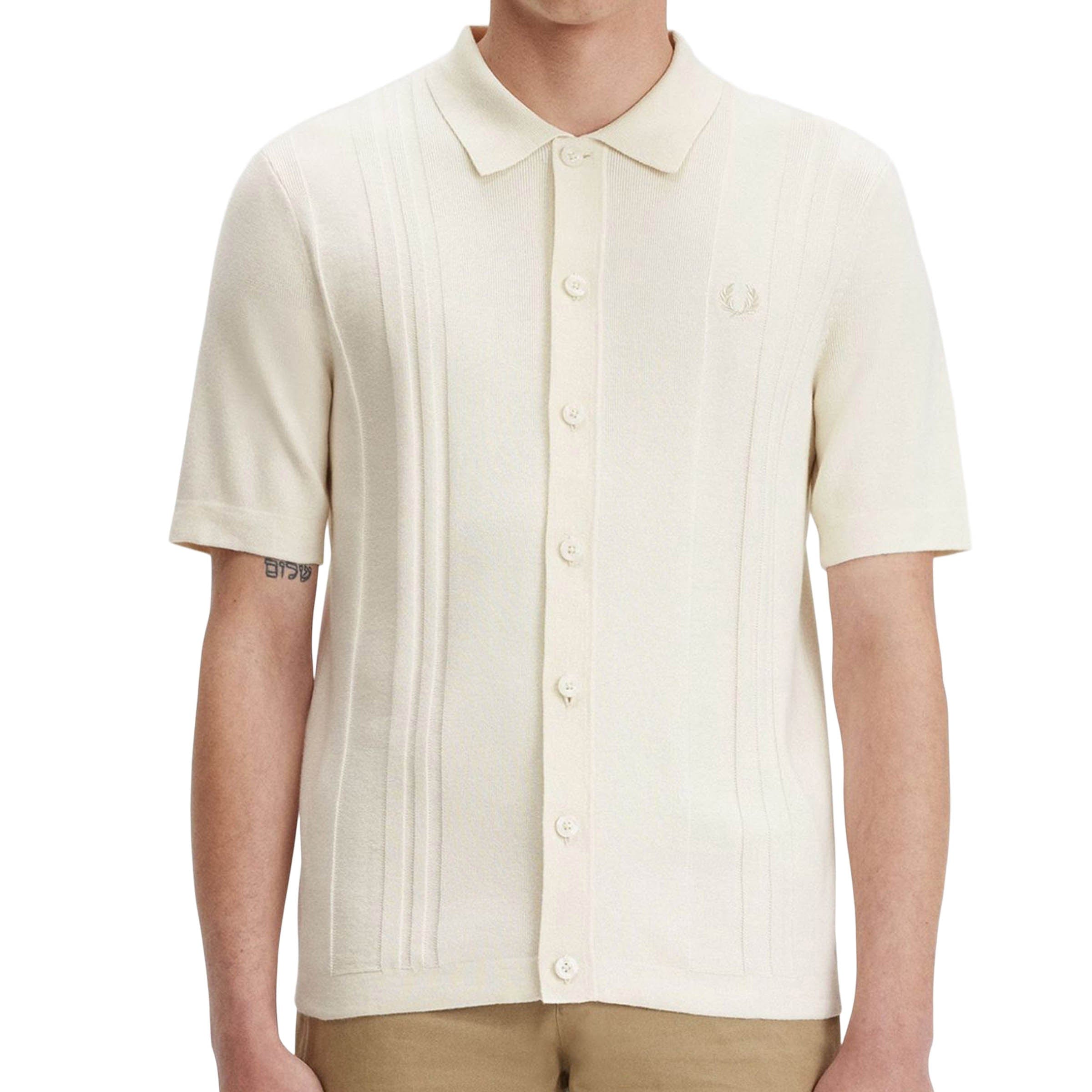 Fred Perry Shirts BUTTON THROUGH KNITTED SHIRT