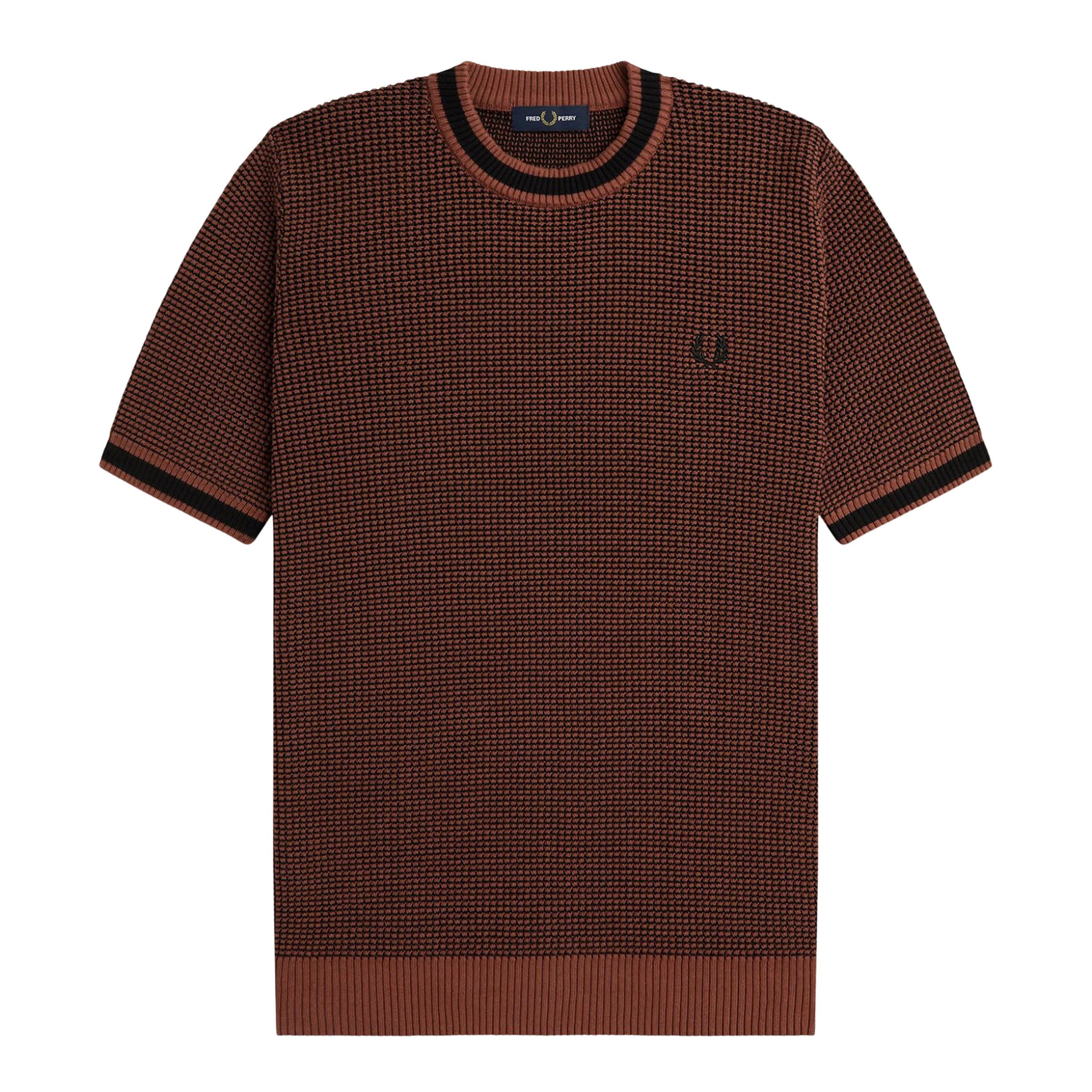 Fred Perry T-Shirts TEXTURED KNITTED T-SHIRT