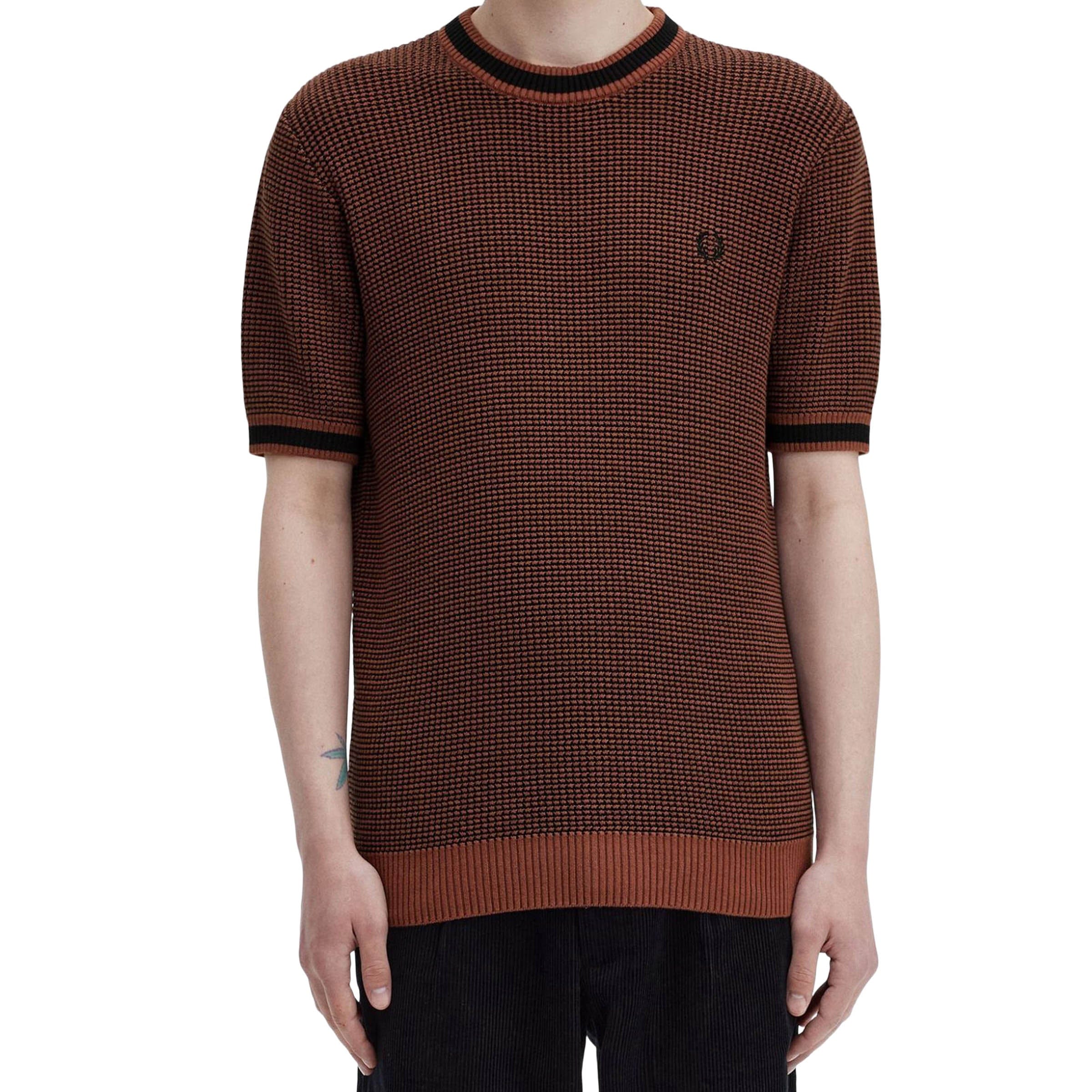 Fred Perry T-Shirts TEXTURED KNITTED T-SHIRT