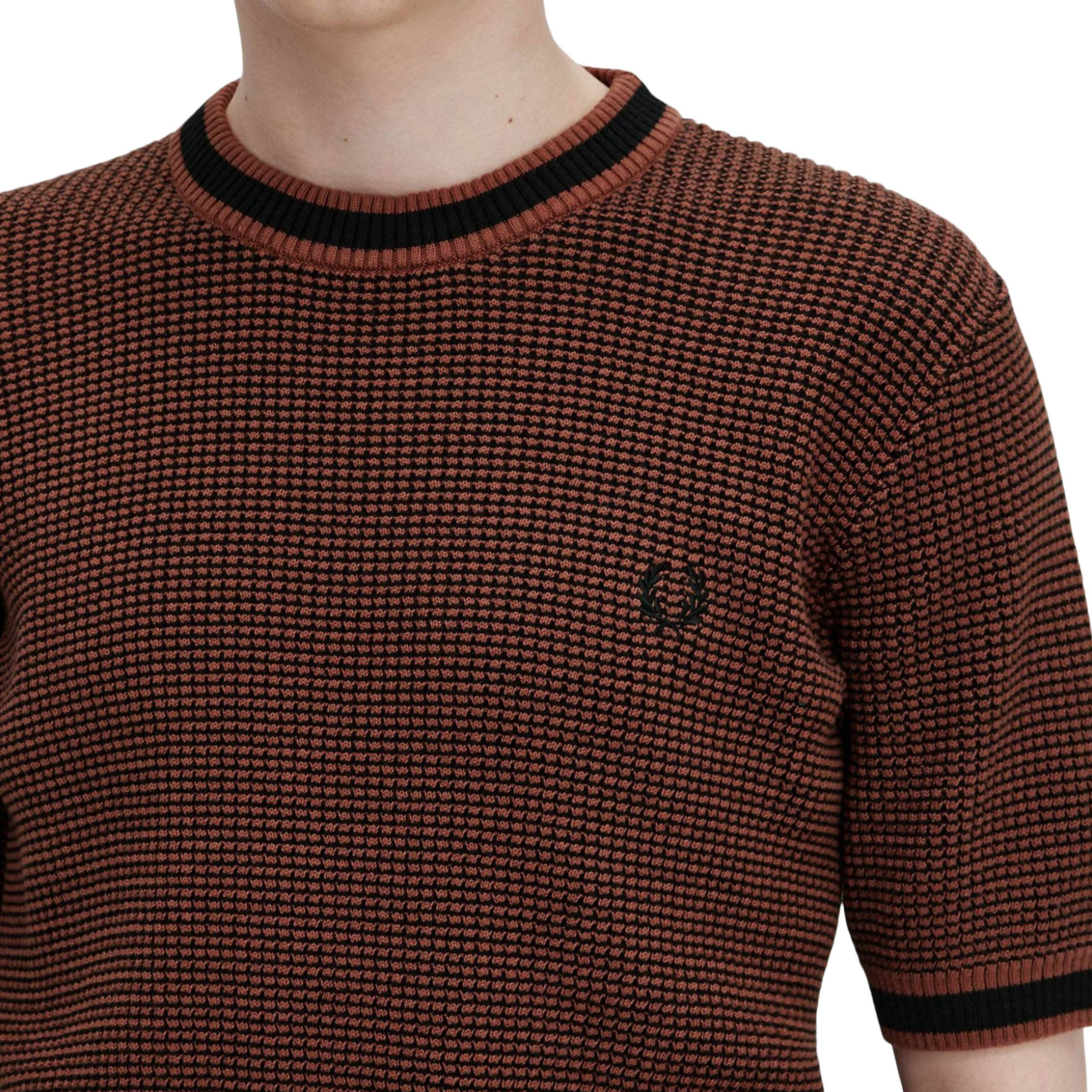 Fred Perry T-Shirts TEXTURED KNITTED T-SHIRT