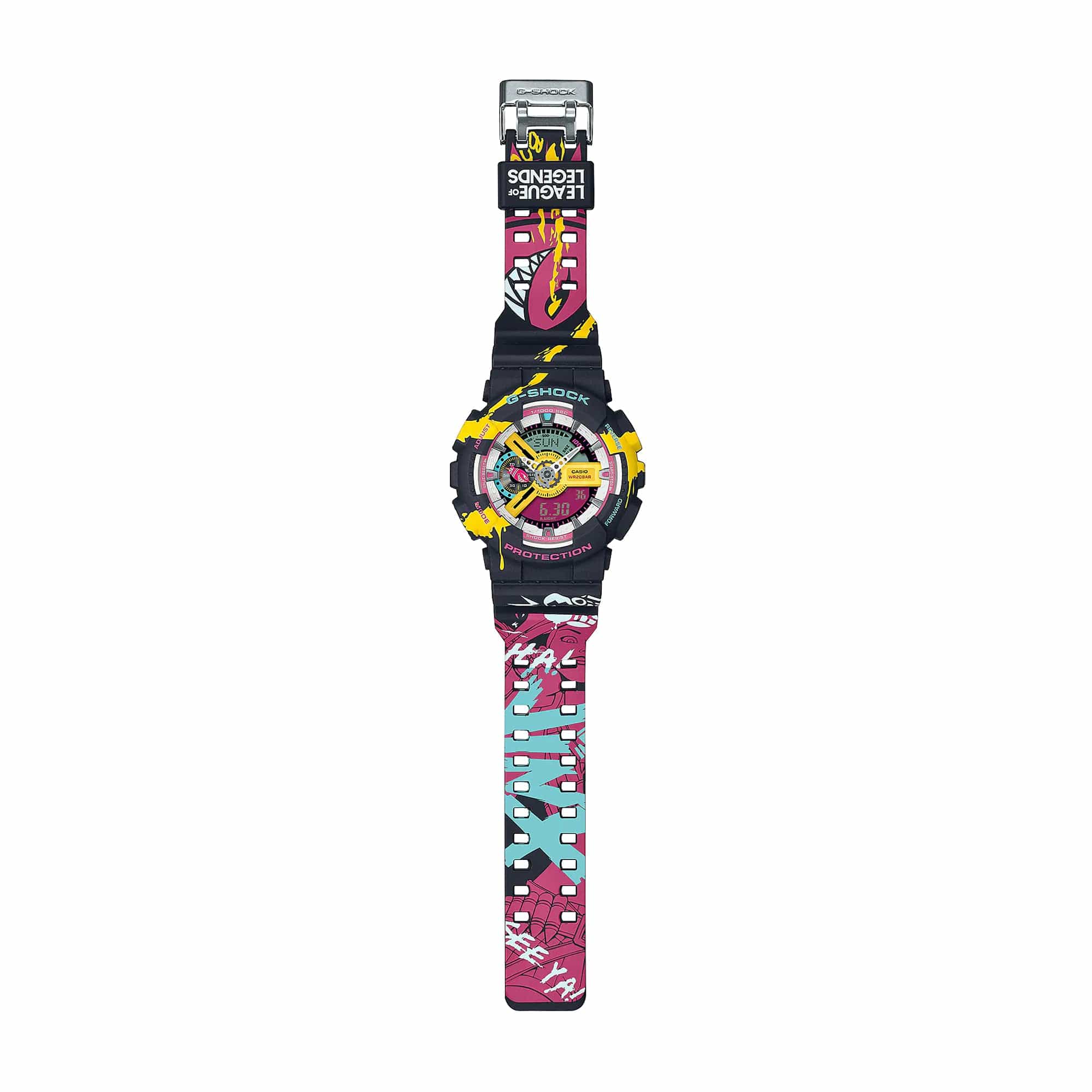 G-Shock Watches BLACK/PINK/YELLOW / O/S X LEAGUE OF LEGENDS GA110LL-1A