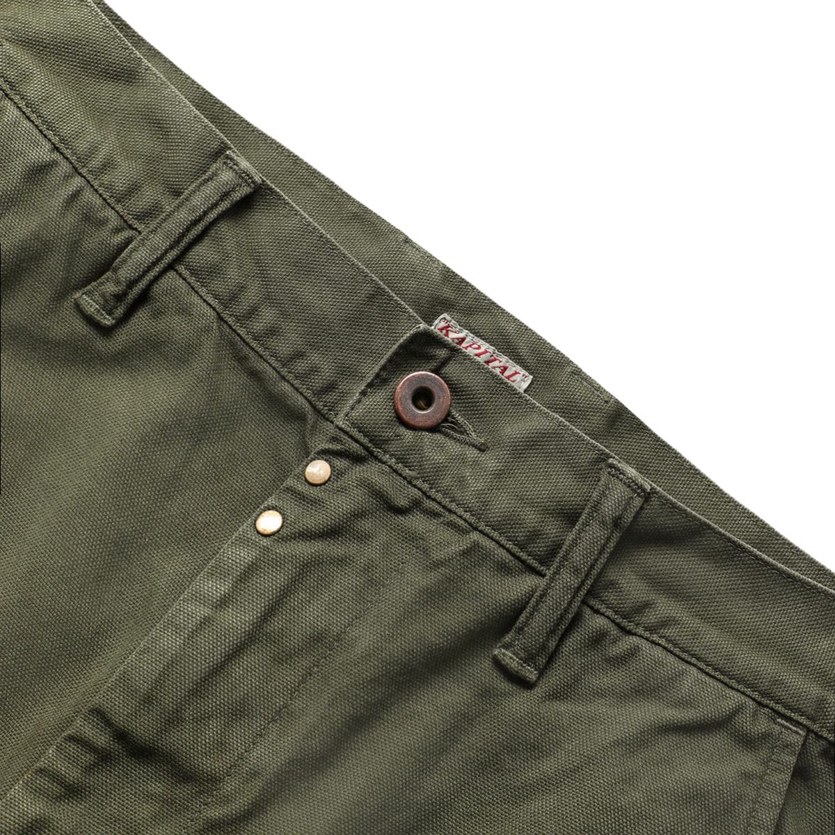 Kapital Pants LIGHT CANVAS RINGOMAN CARGO PANTS