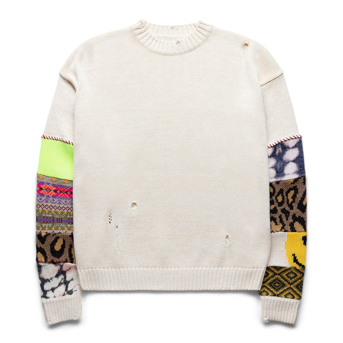 Kapital Knitwear 5G COTTON KNIT HIPPIE SLEEVE CREW SWEATER