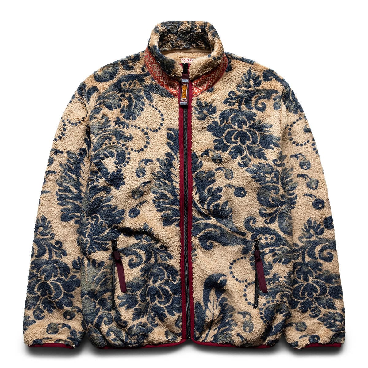 Kapital Outerwear DAMASK FLEECE ZIP JACKET