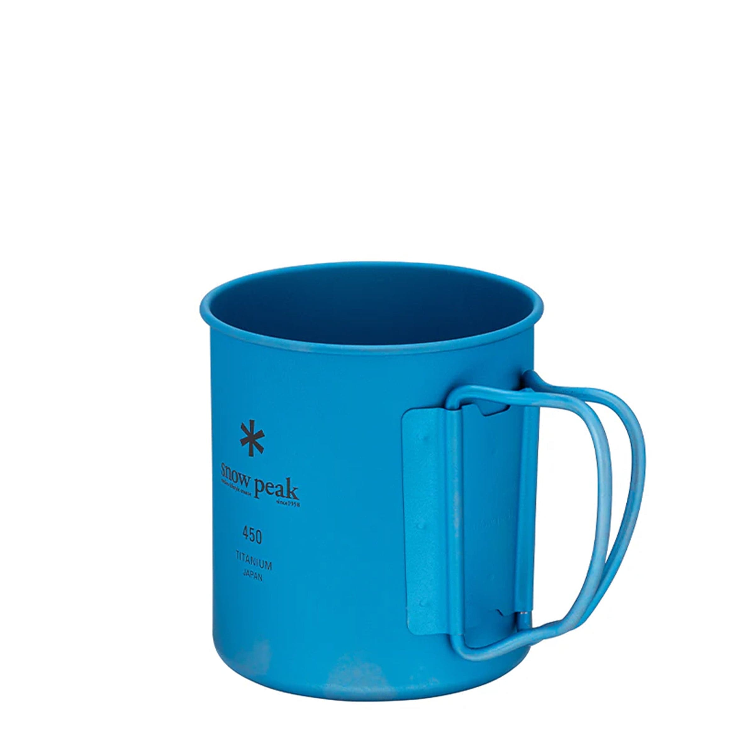 Snow Peak Home BLUE / O/S TITANIUM SINGLE CUP 450