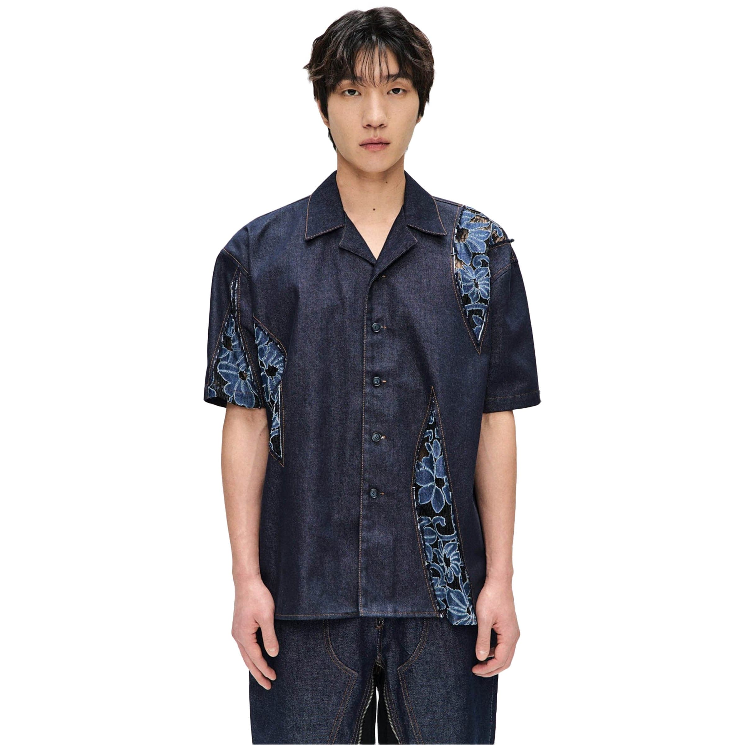 Andersson Bell Shirts PATCHWORK OPEN COLLAR SHIRTS