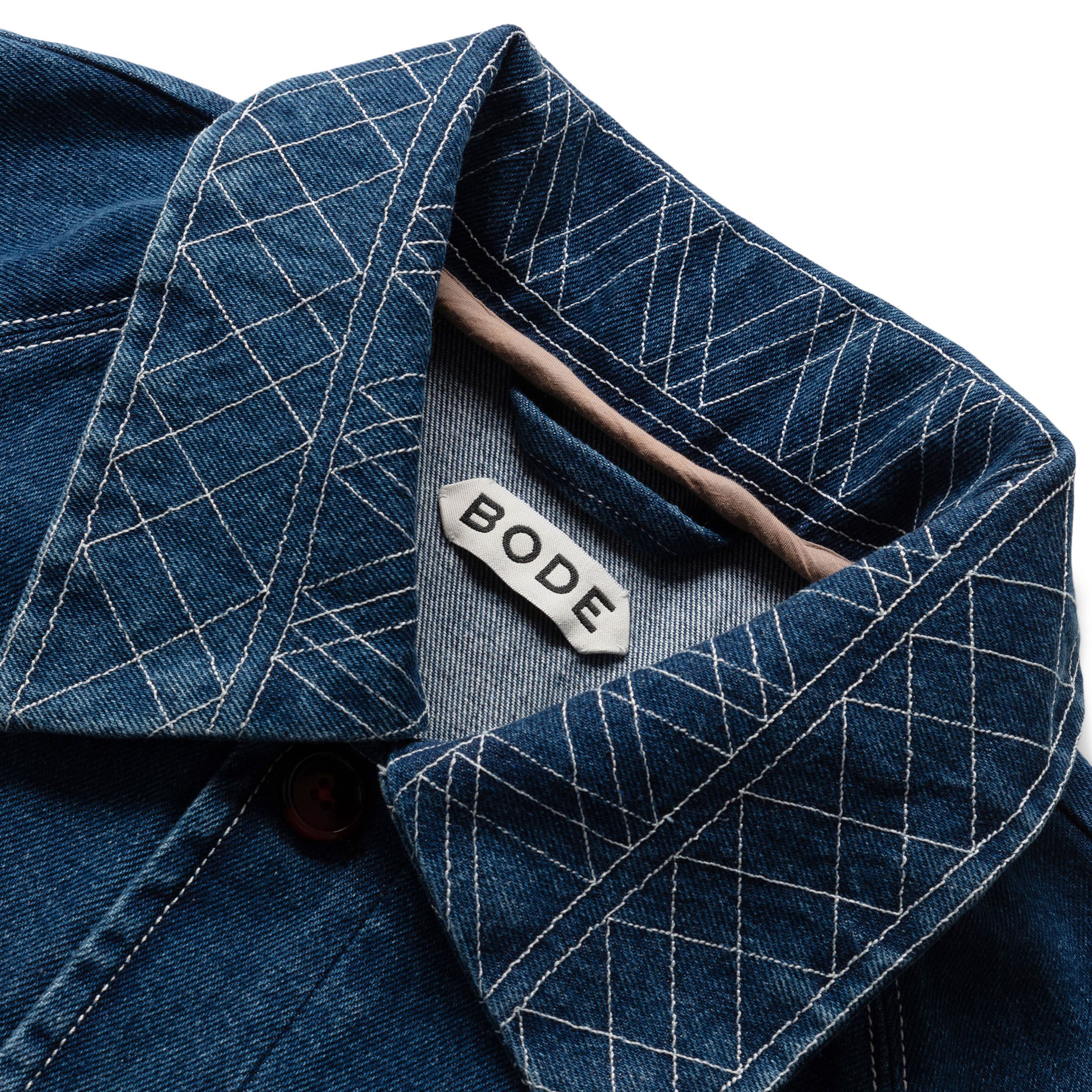 BODE Outerwear EMBROIDERED DENIM JACKET