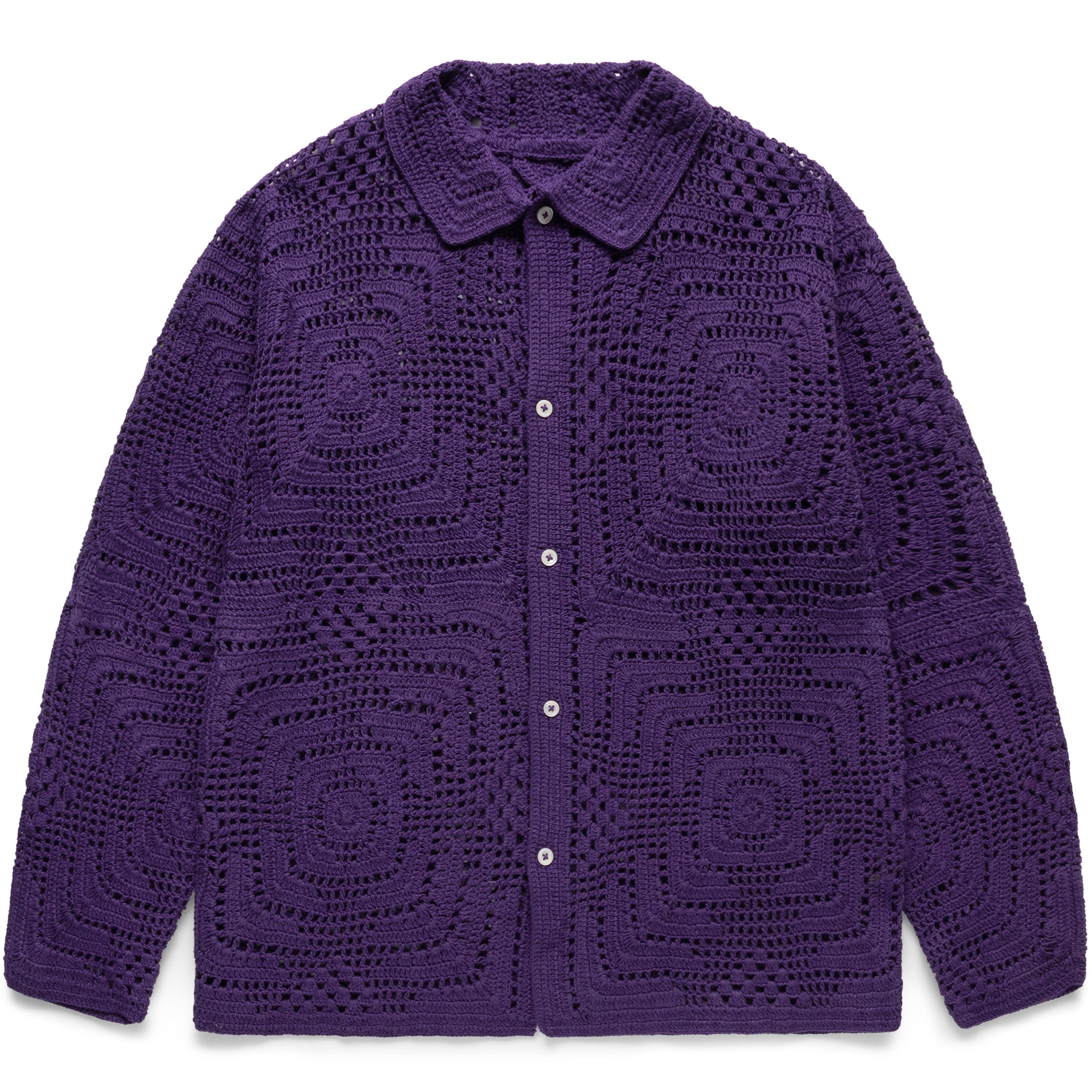 BODE Shirts CROCHET OVERSHIRT