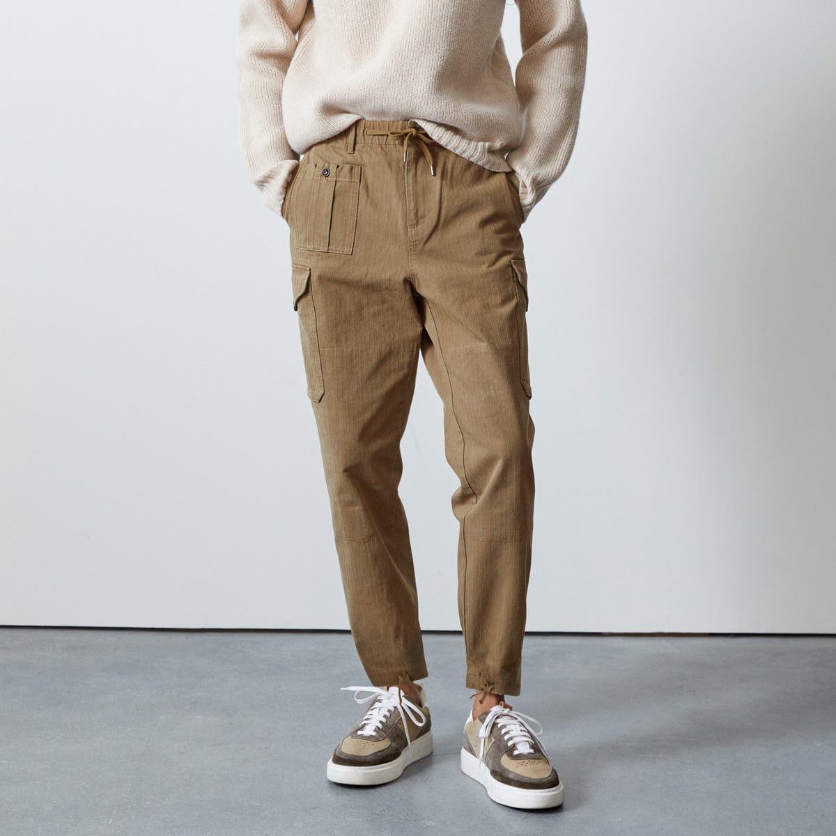 Bodega Bottoms X TODD SNYDER HERRINGBONE CARGO PANTS