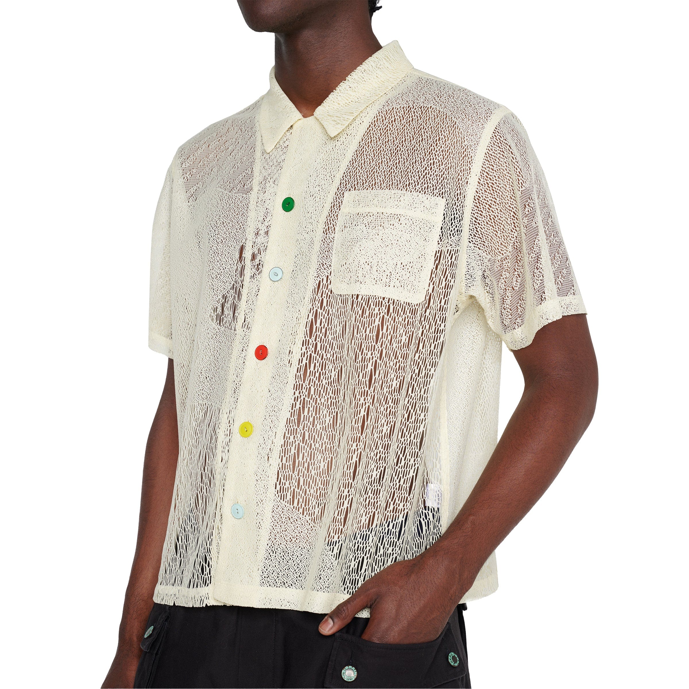 Brain Dead Shirts ENGINEERED MESH BUTTON UP