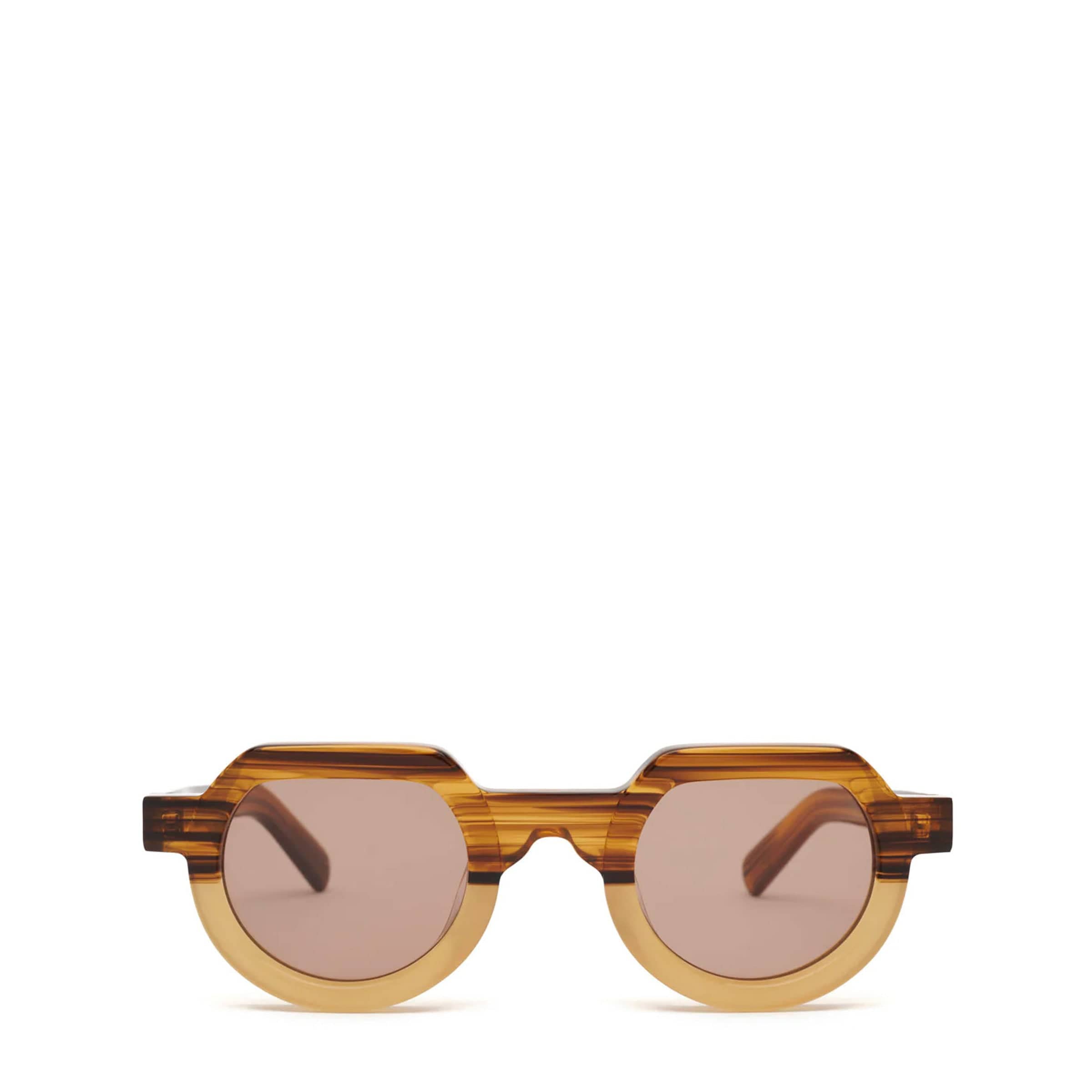 Brain Dead Eyewear ORANGE TORTOISE ACETATE/DARK BROWN LENS / O/S TANI POST MODERN PRIMITIVE EYE PROTECTION