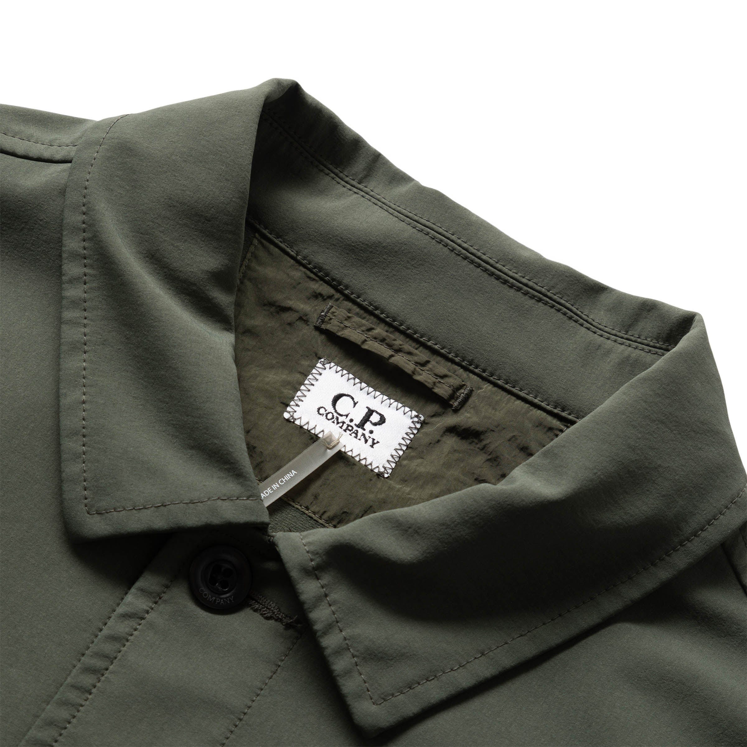 C.P. Company Outerwear GD SHELL MIXED BUTTONED OVERSHIRT