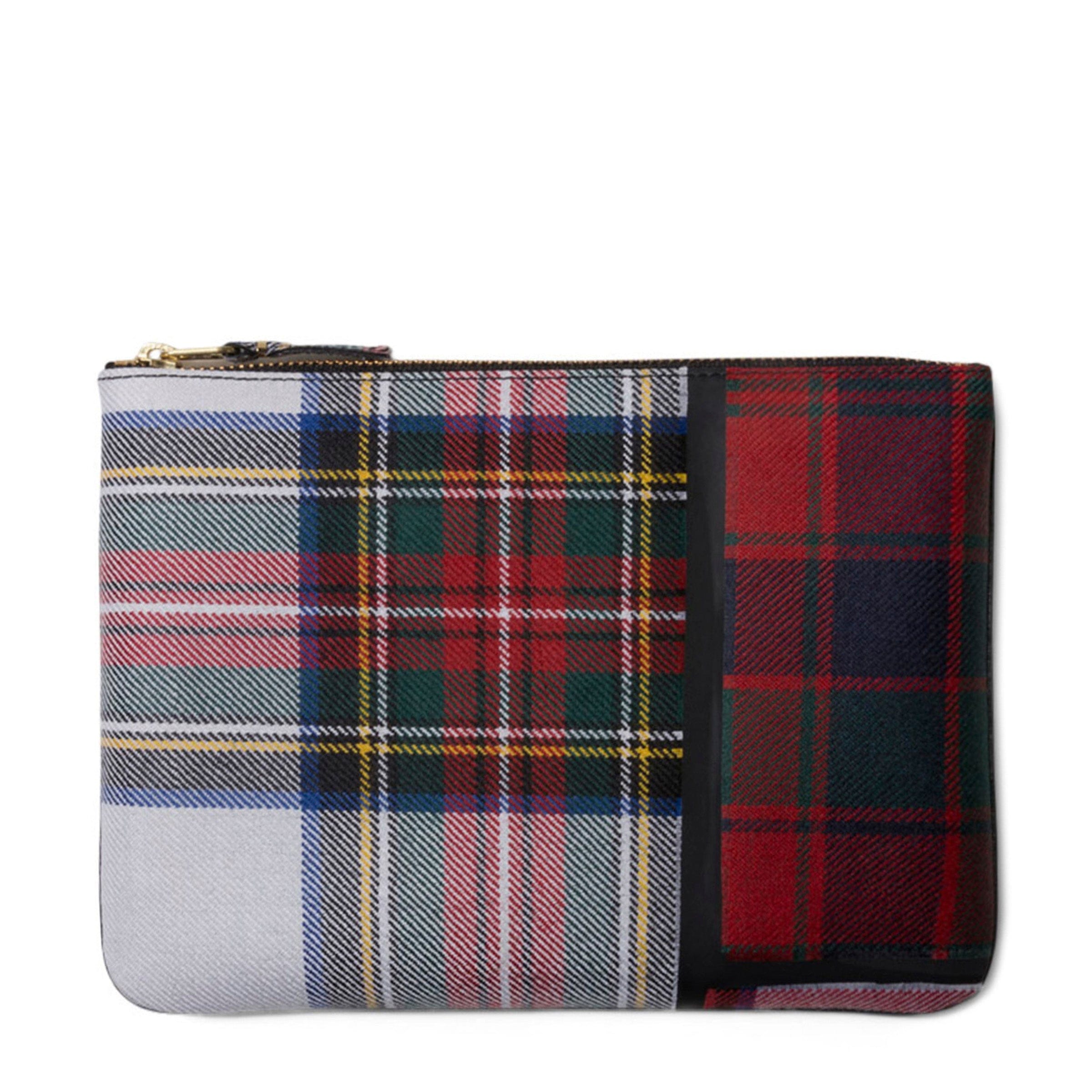 Comme des Garçons Wallet Wallets & Cases RED / O/S TARTAN PATCHWORK