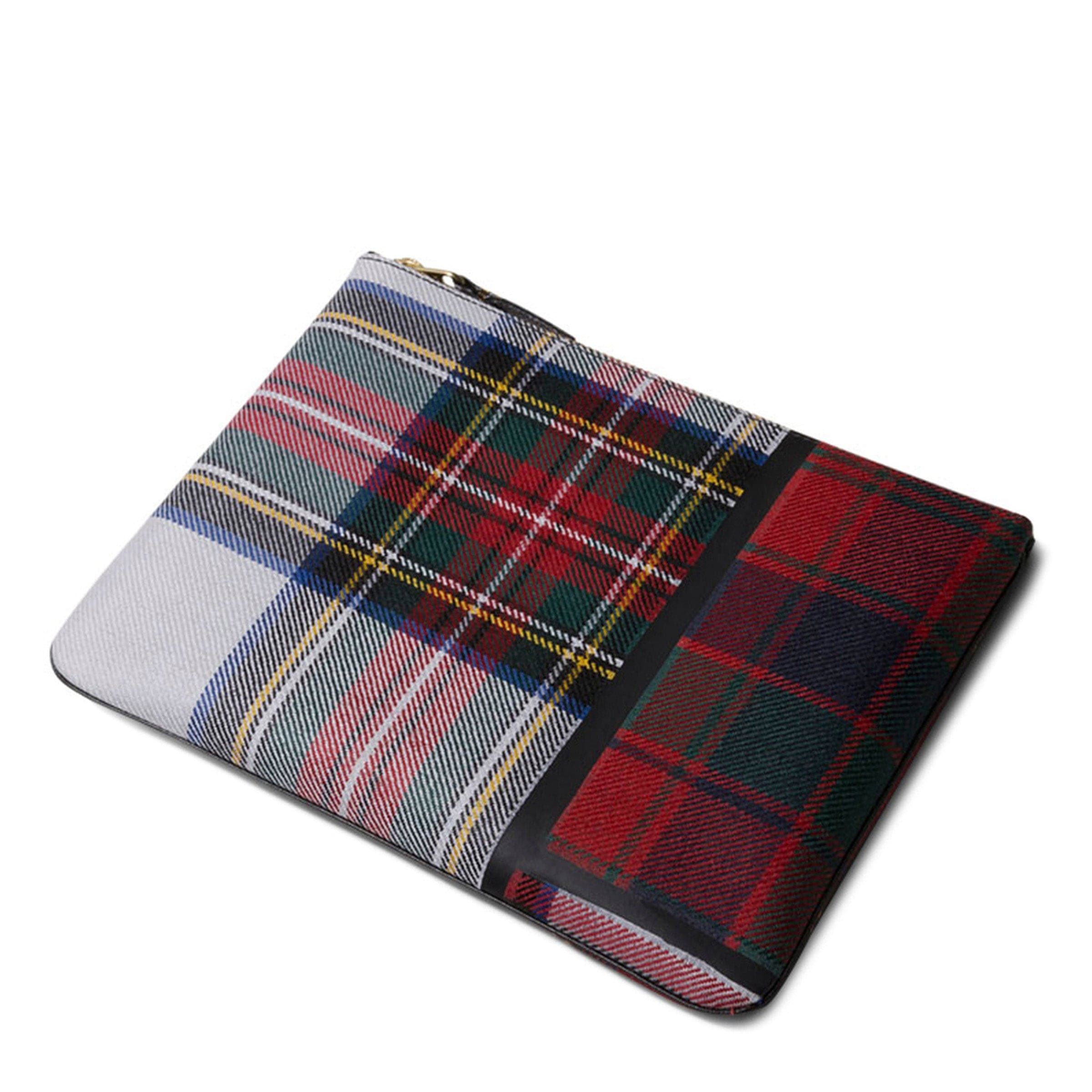 Comme des Garçons Wallet Wallets & Cases RED / O/S TARTAN PATCHWORK