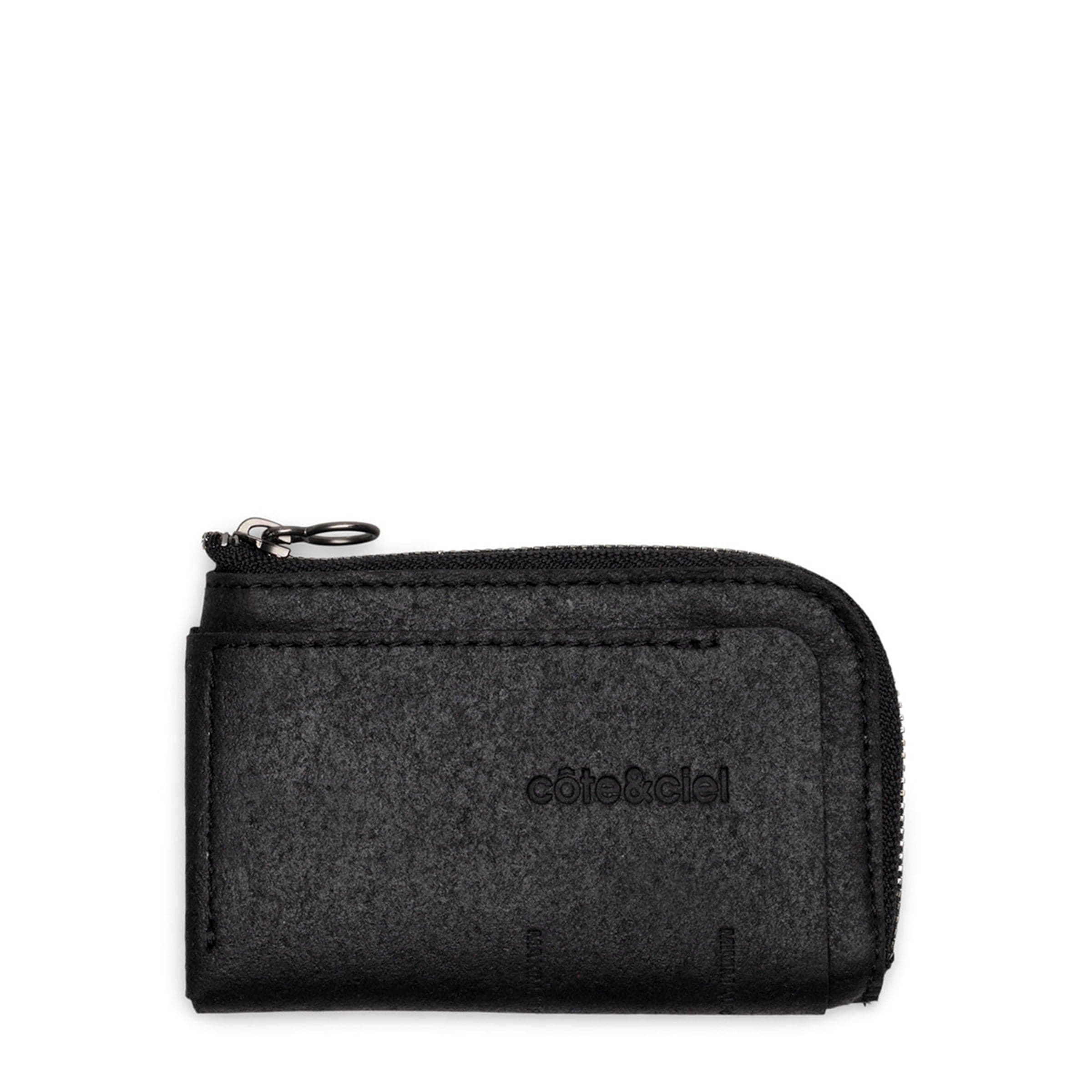 Côte&Ciel ZIPPERED WALLET BLACK