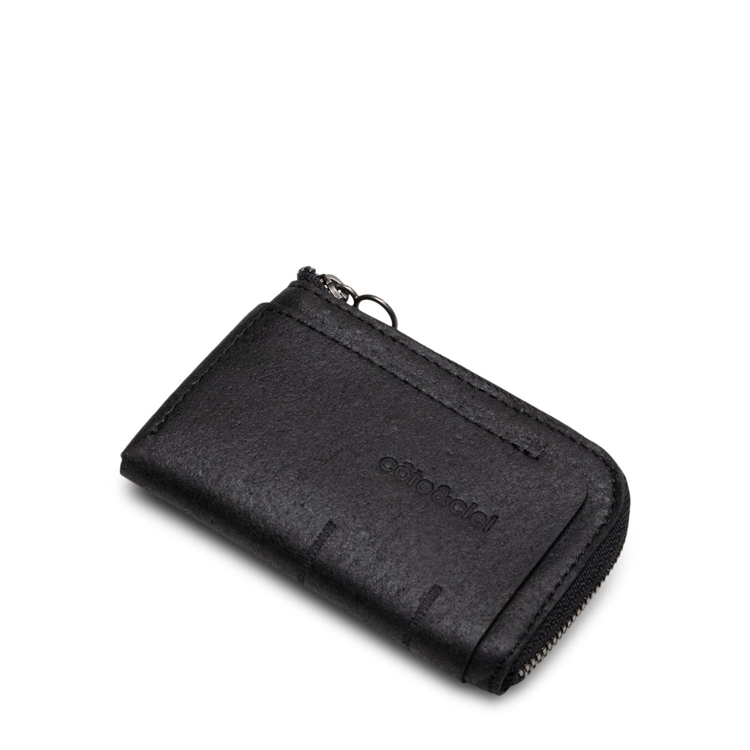 Côte&Ciel ZIPPERED WALLET BLACK