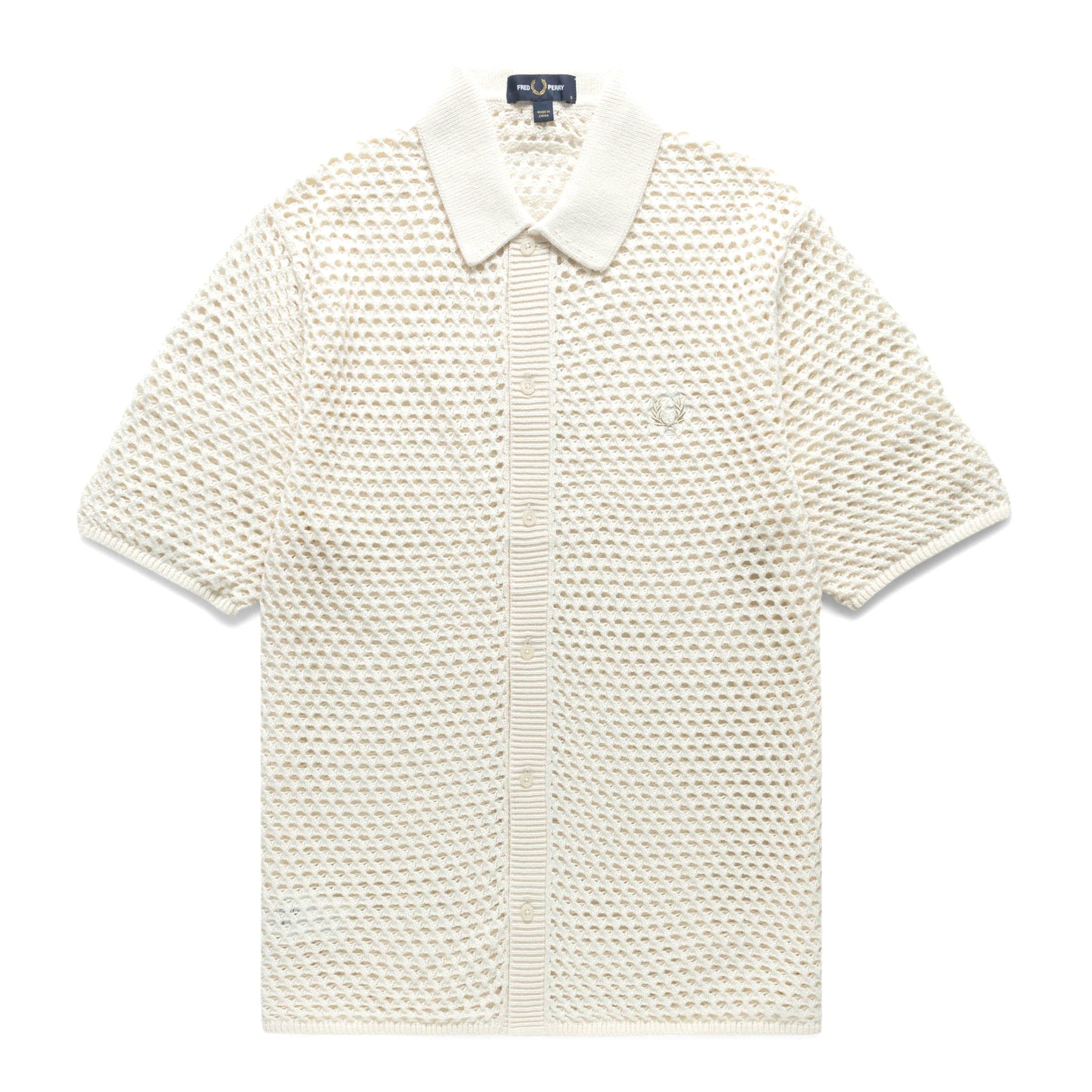 Fred Perry Shirts LACE BUTTON THROUGH SHIRT