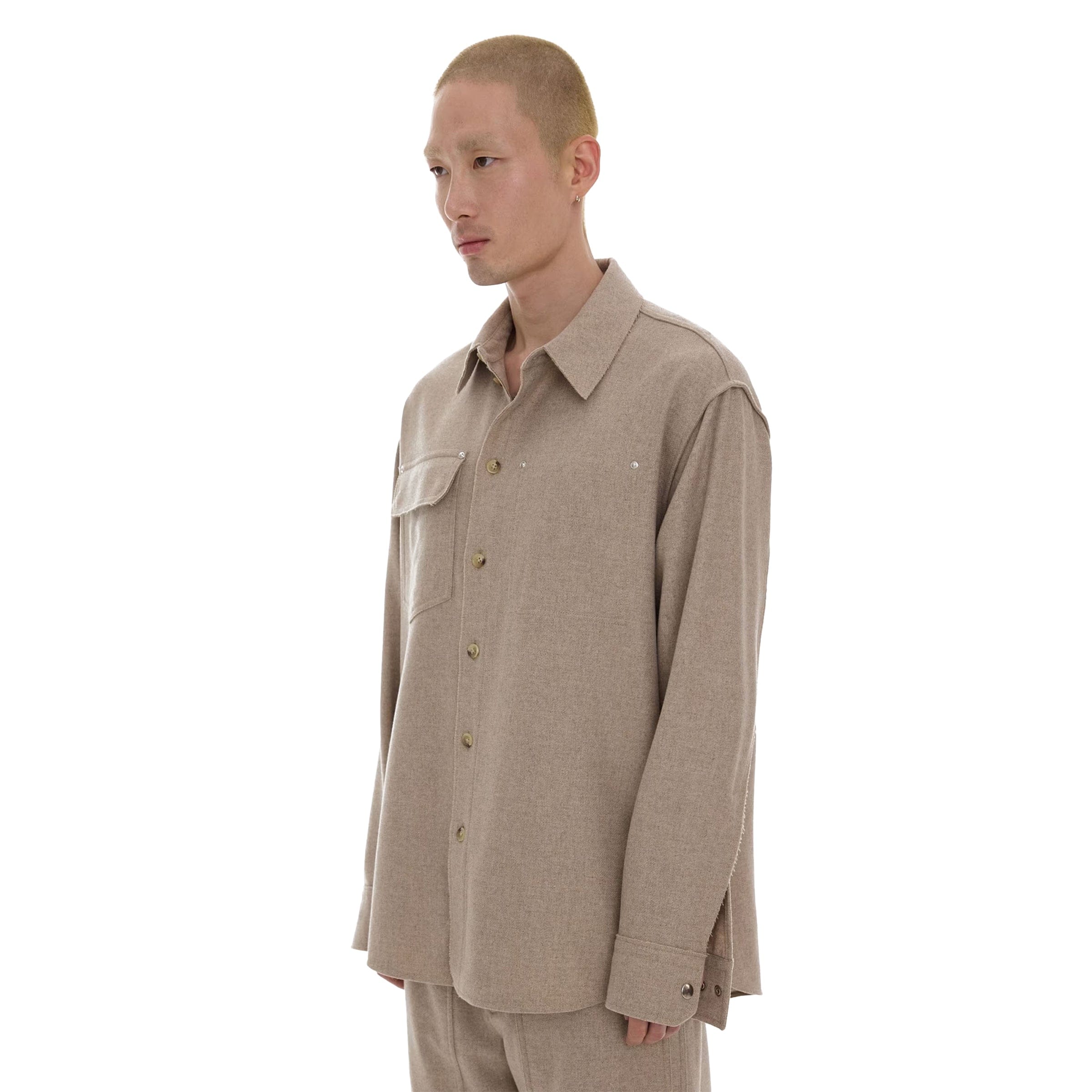 Helmut Lang Shirts WOOL-BLEND SHIRT