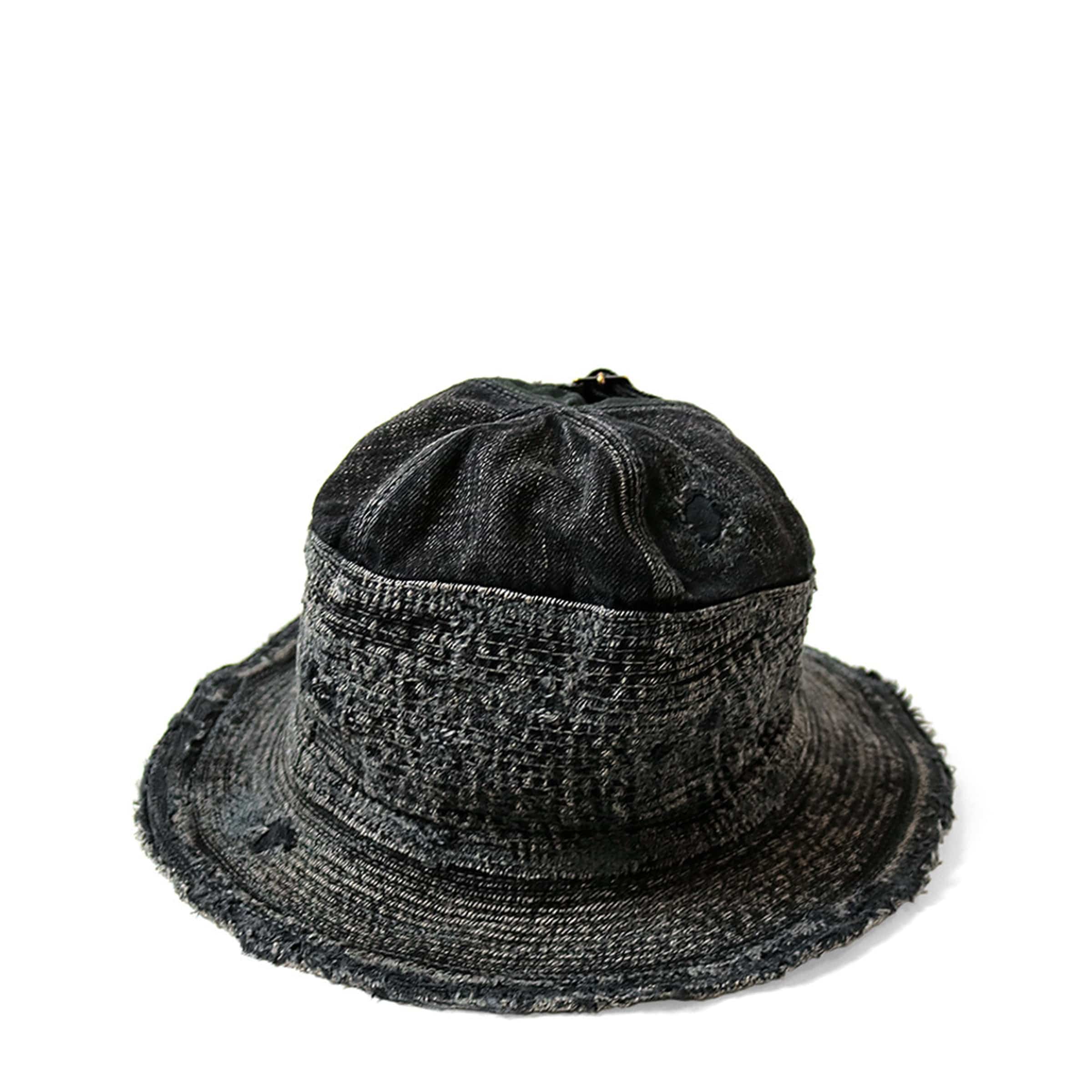 Kapital Headwear BLACK/BLACK / O/S 11.5OZ DENIM THE OLD MAN AND THE SEA HAT