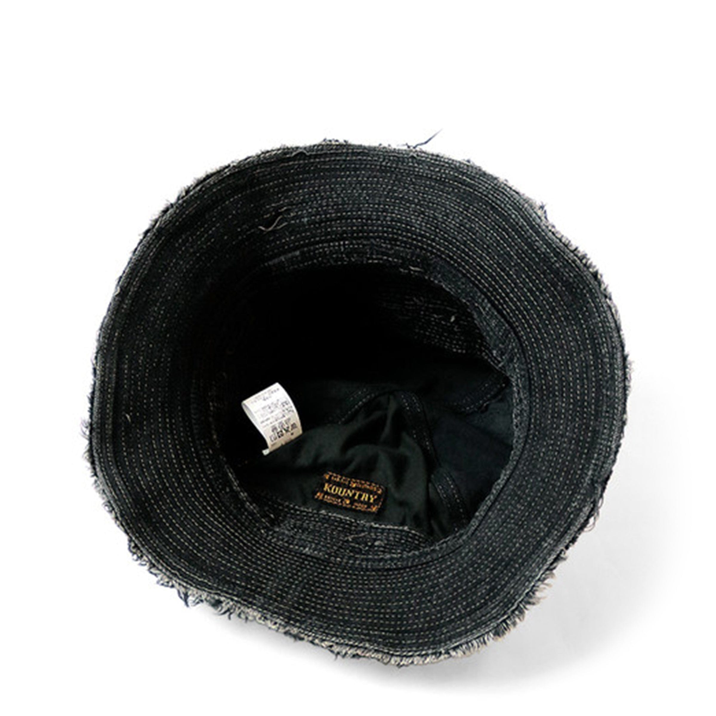 Kapital Headwear BLACK/BLACK / O/S 11.5OZ DENIM THE OLD MAN AND THE SEA HAT