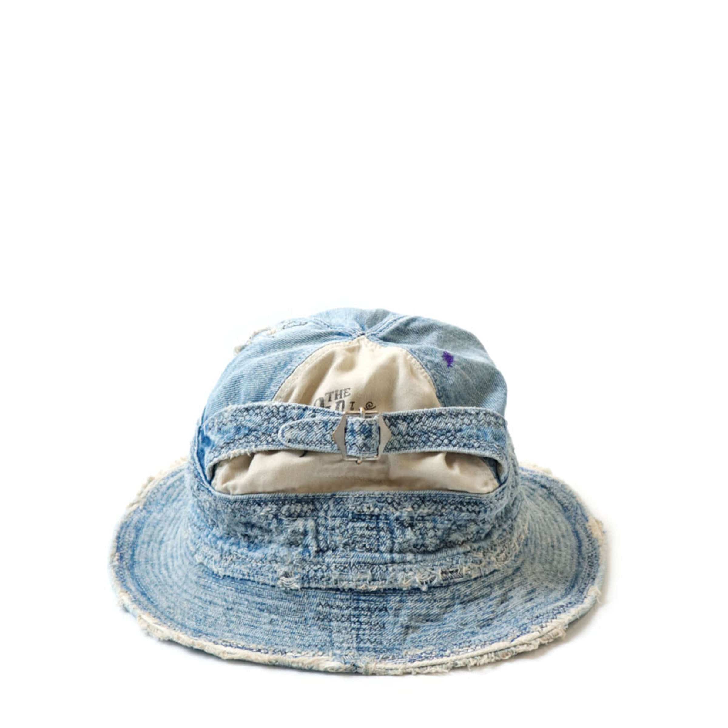 Kapital Headwear IDG / O/S 11.5OZ DENIM THE OLD MAN AND THE SEA HAT (CRASH REMAKE)