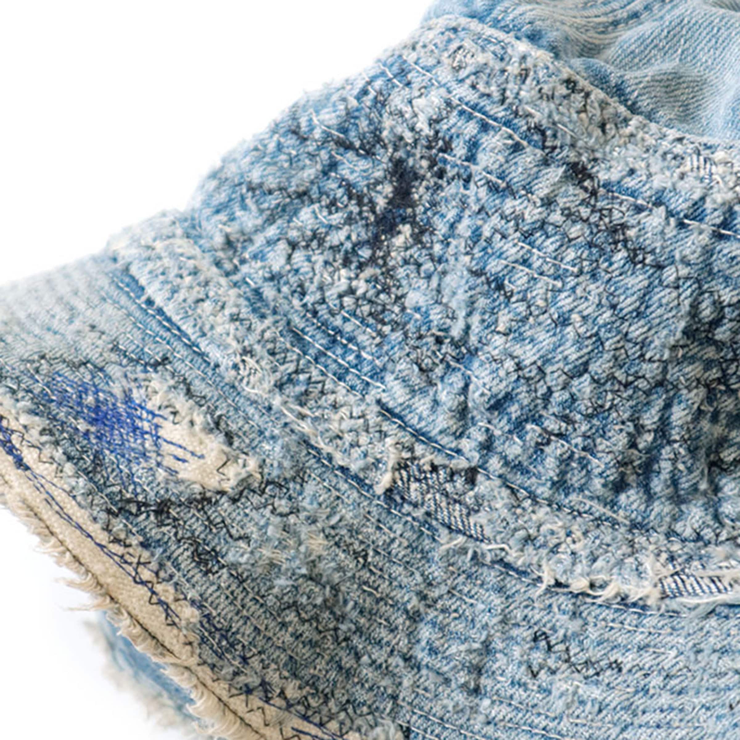 Kapital Headwear IDG / O/S 11.5OZ DENIM THE OLD MAN AND THE SEA HAT (CRASH REMAKE)