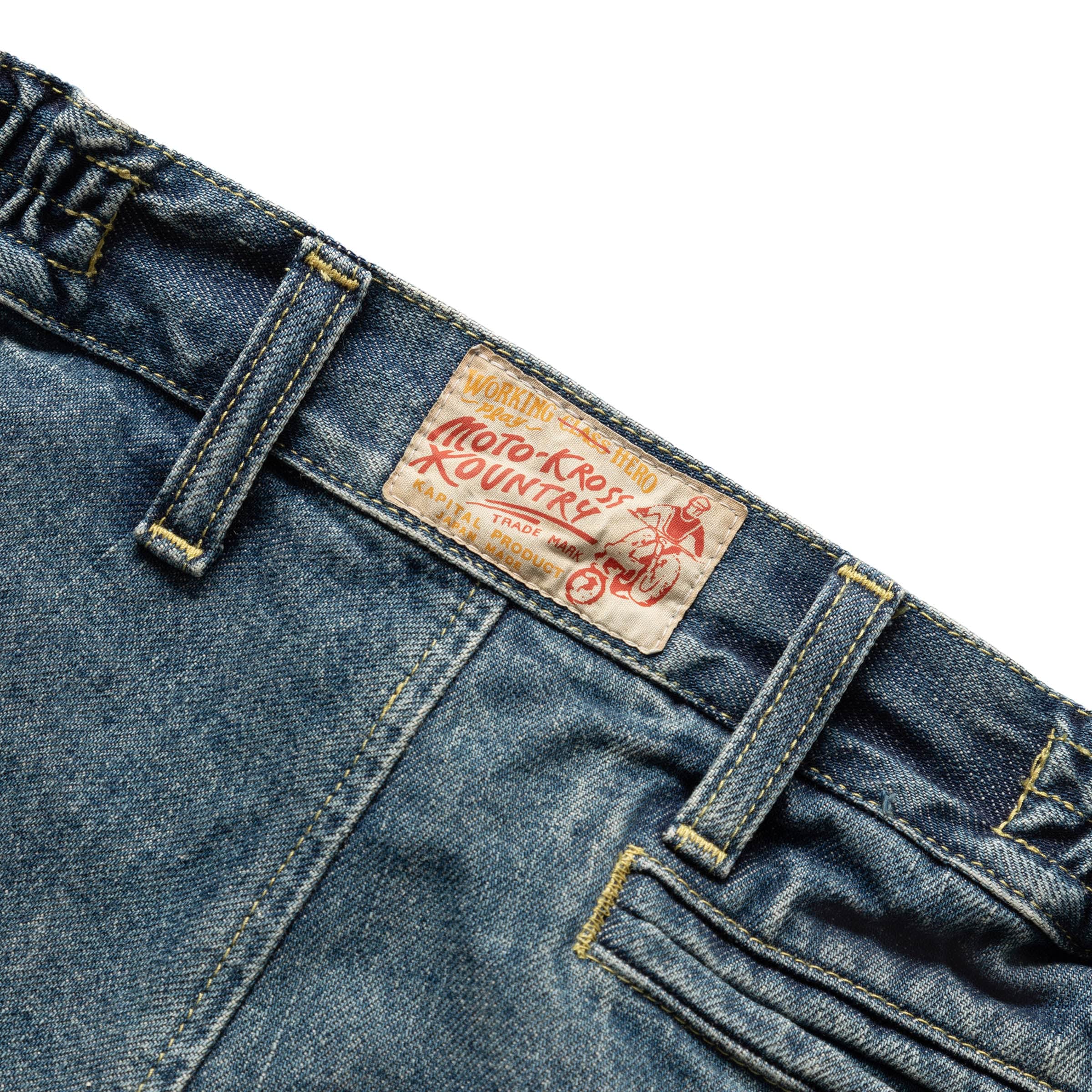 Kapital Pants 14OZ DENIM KOUNTRY MOTOCROSS PANTS