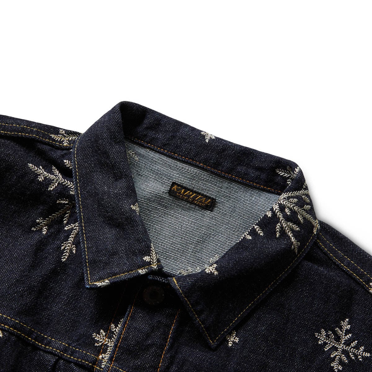 Kapital Outerwear 14OZ DENIM SNOW EMBROIDERY 1ST JKT