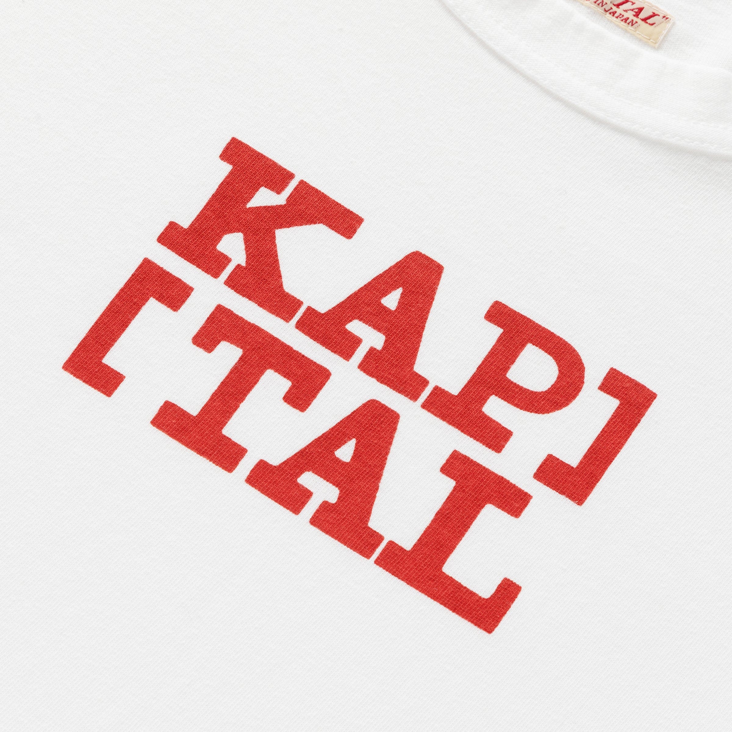 Kapital T-Shirts 20/-JERSEY ROOKIE CREW T (BRACKETS KAP)