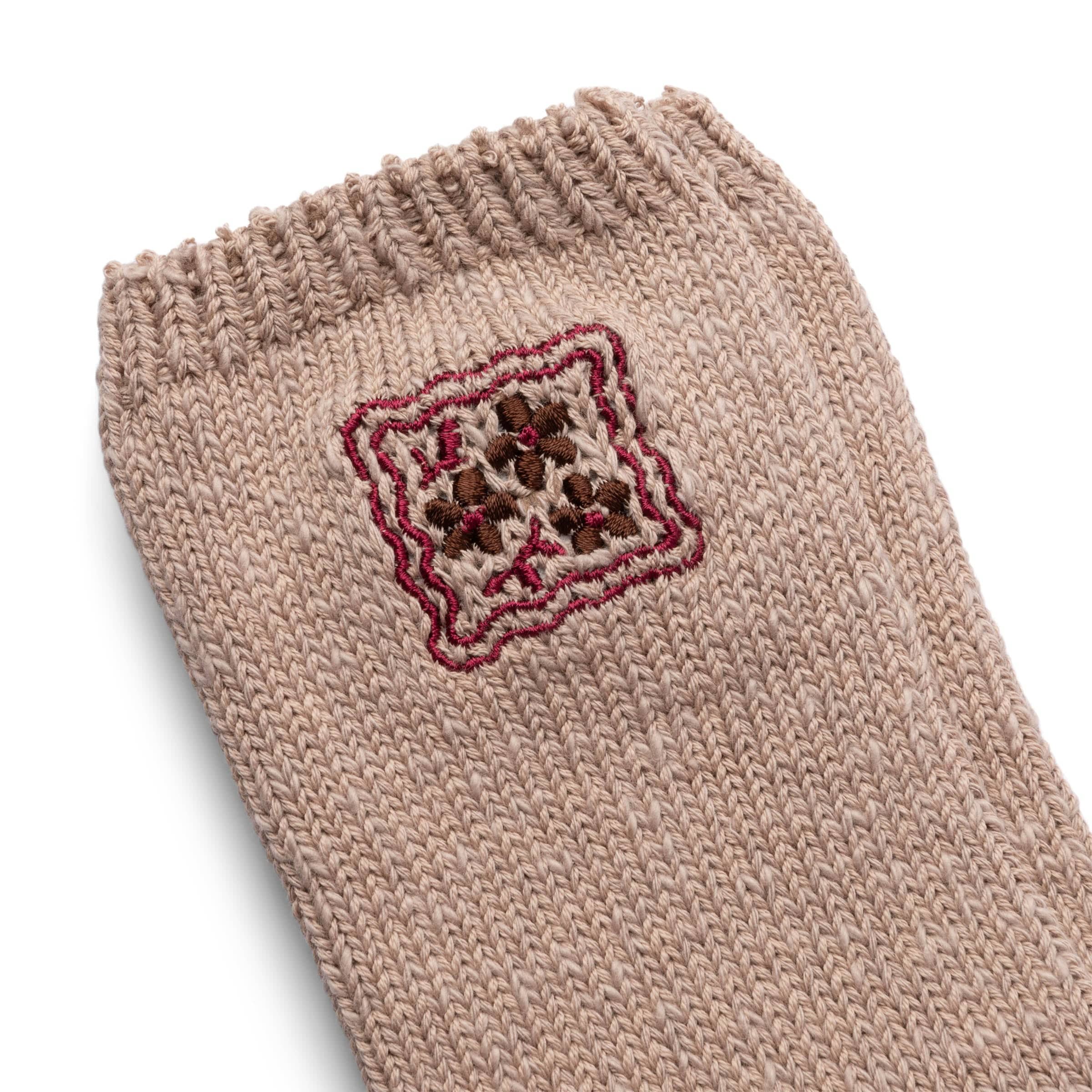 Kapital Socks BEIGE / O/S 56 YARNS COOKIE EMBROIDERY SOCKS