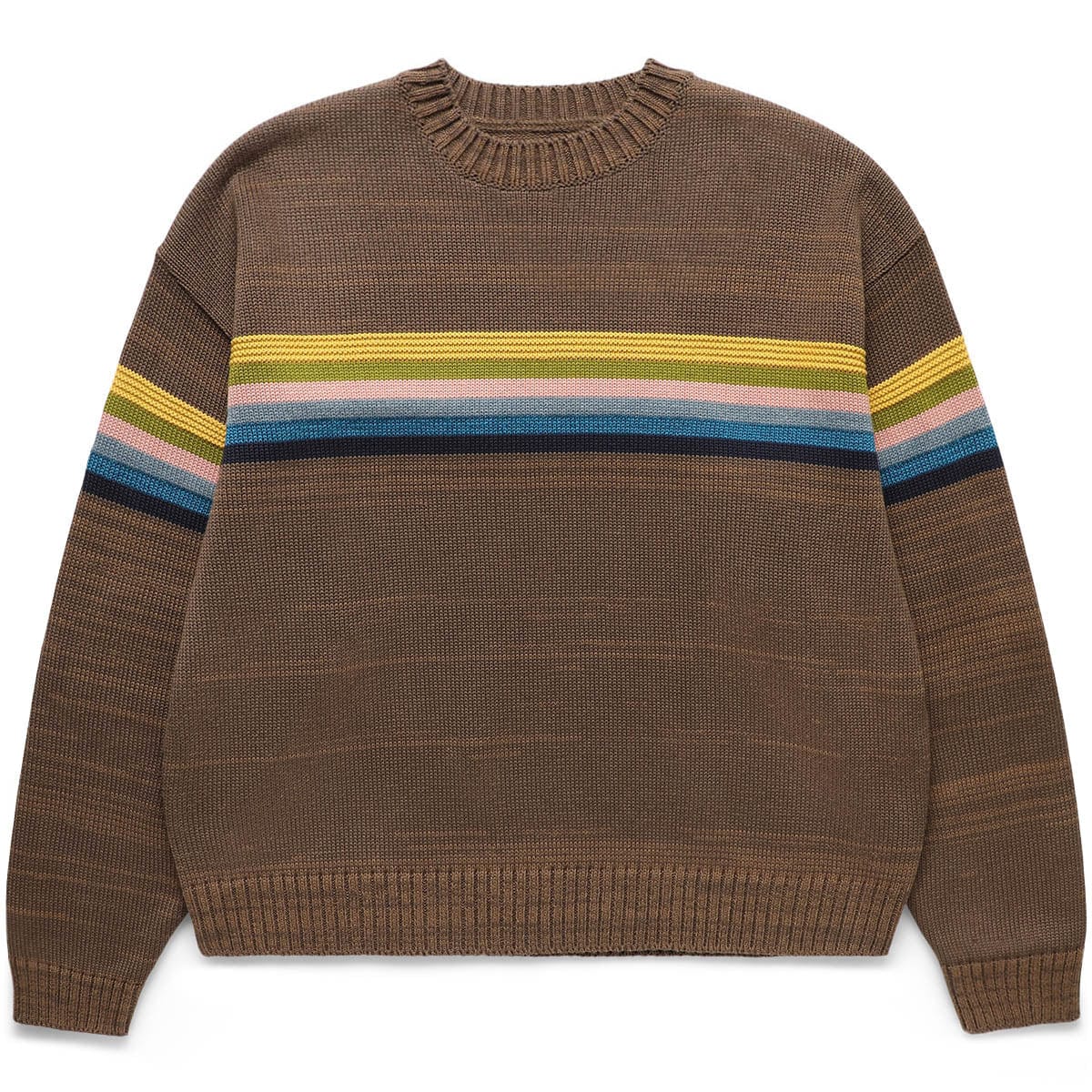 Kapital Knitwear 5G KNIT RAINBOW & RAINBOWY CREW SWEATER