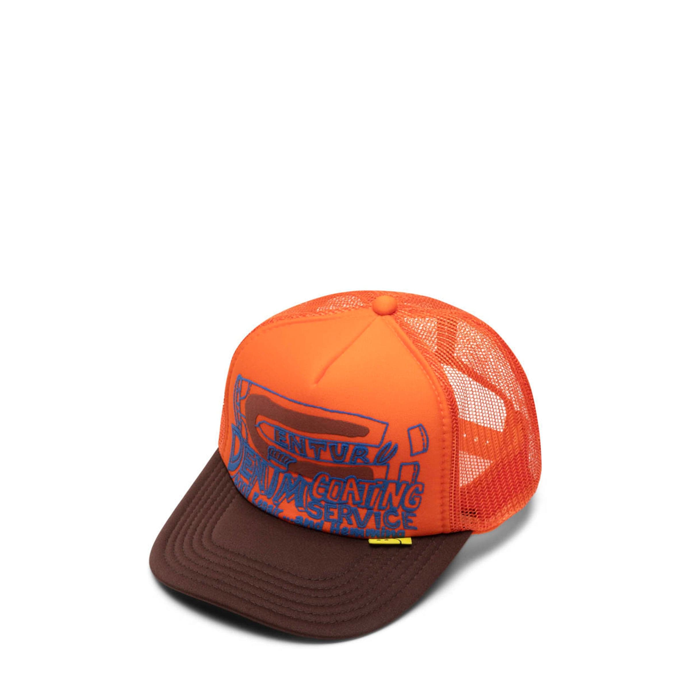 Kapital Headwear ORANGE/BROWN / O/S CENTURY DENIM COATING SERVICE TRUCK HAT