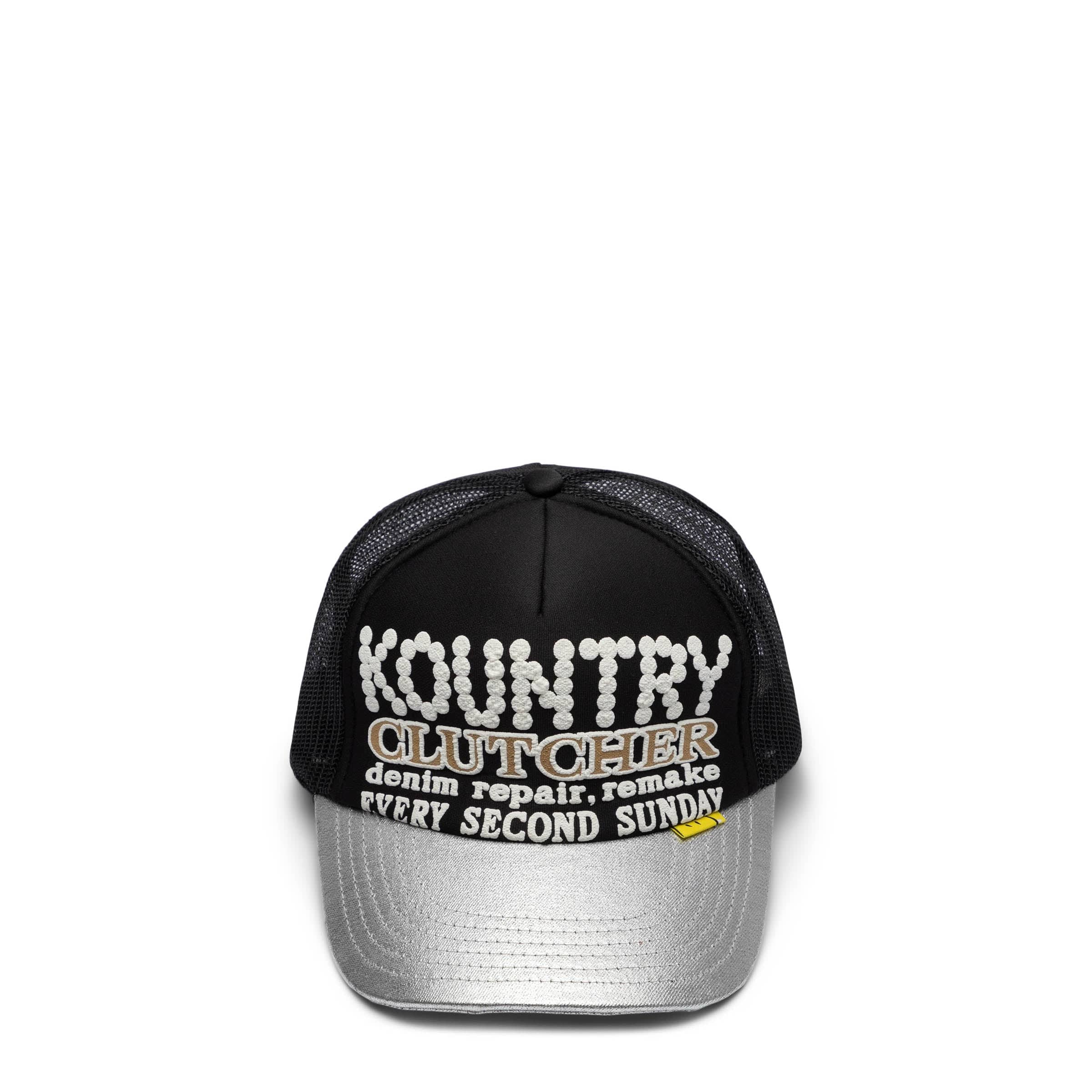 Kapital Headwear BLACK / O/S KOUNTRY PEARL-CLUTCHER SILVER BRIM TRUCK CAP