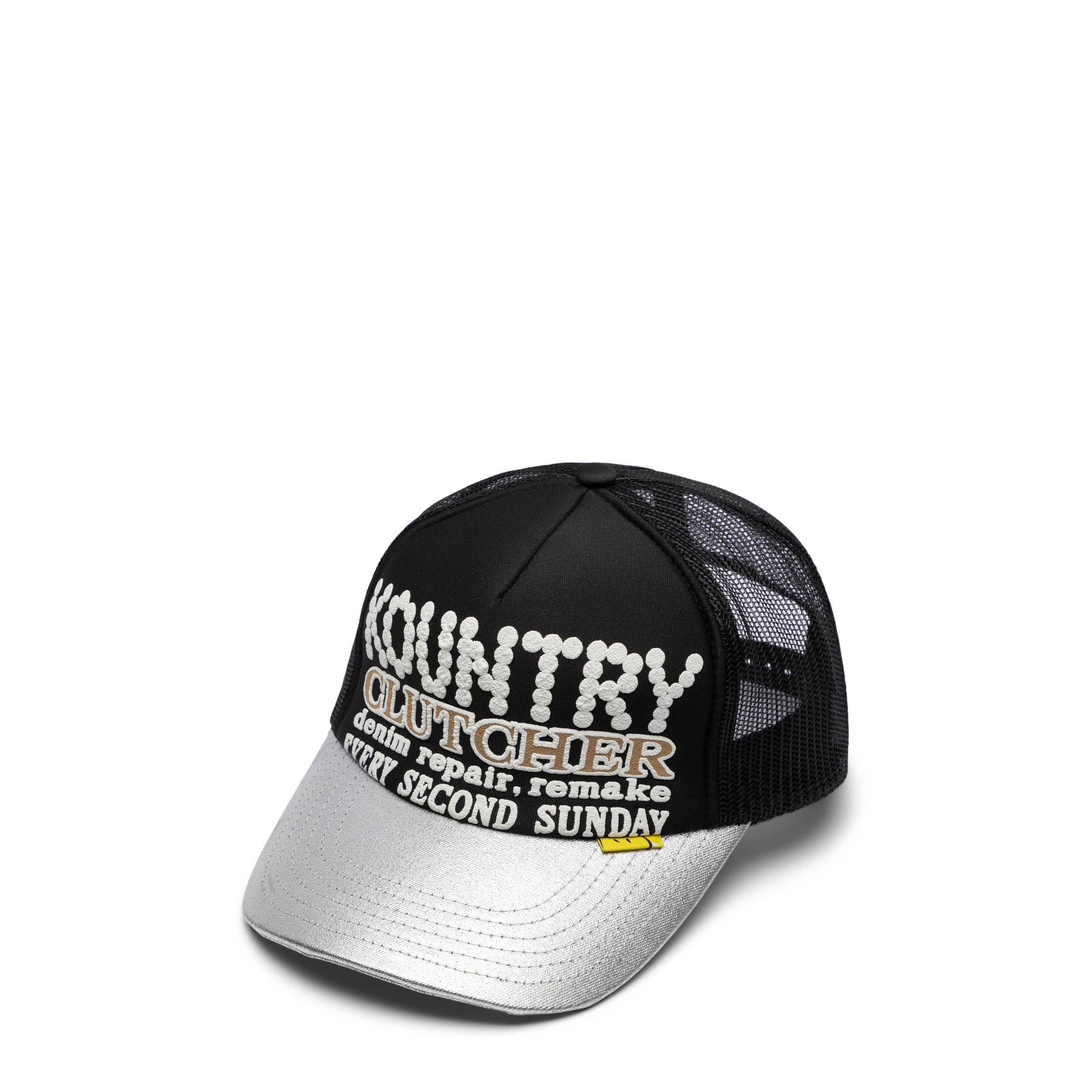 Kapital Headwear BLACK / O/S KOUNTRY PEARL-CLUTCHER SILVER BRIM TRUCK CAP