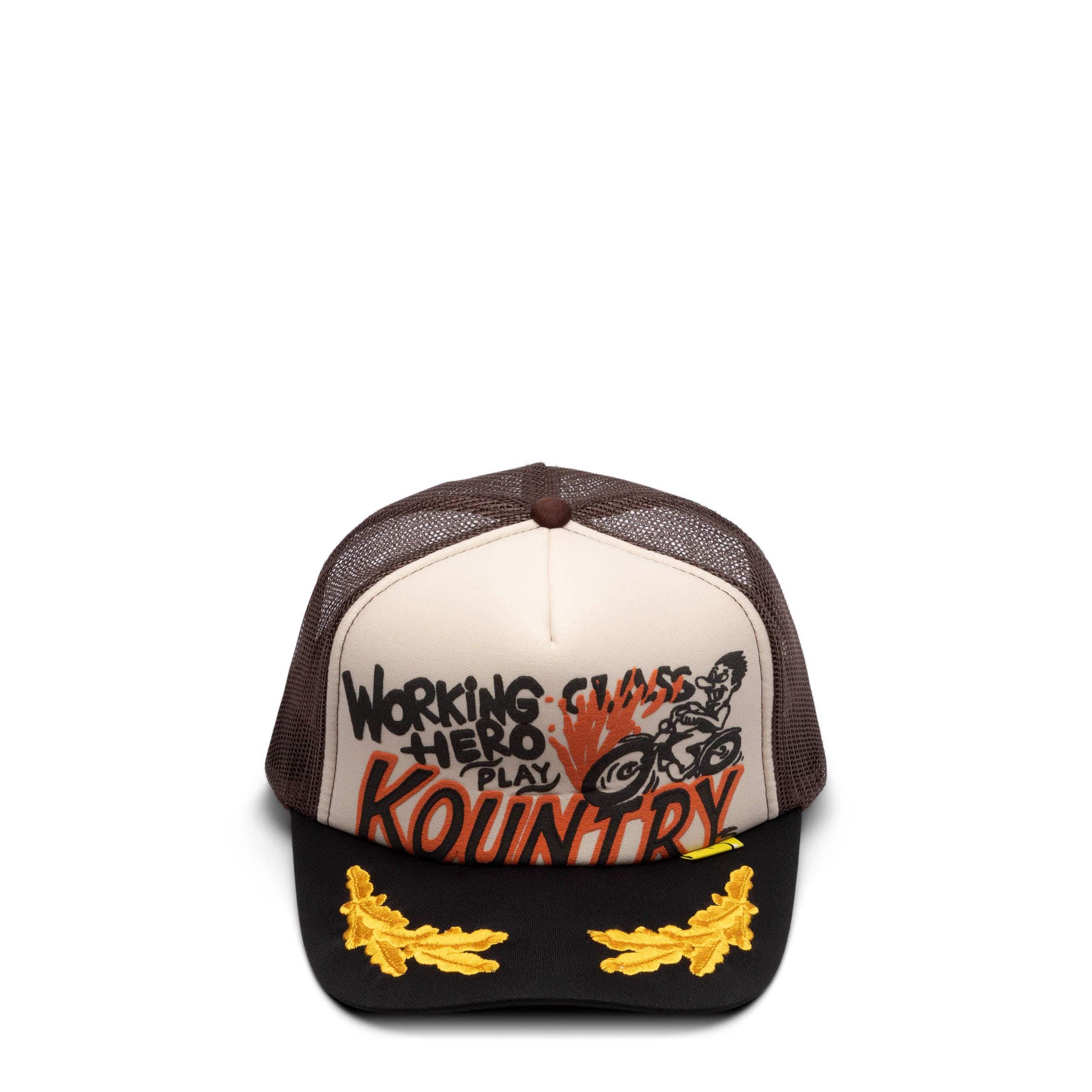 Kapital Headwear BEIGE/BROWN / O/S KOUNTRY RACER TRUCK CAP