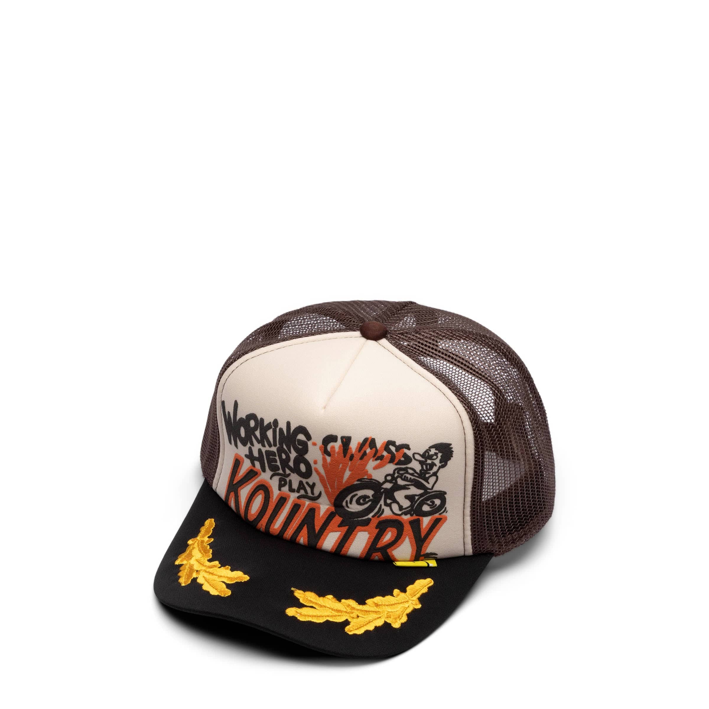 Kapital Headwear BEIGE/BROWN / O/S KOUNTRY RACER TRUCK CAP