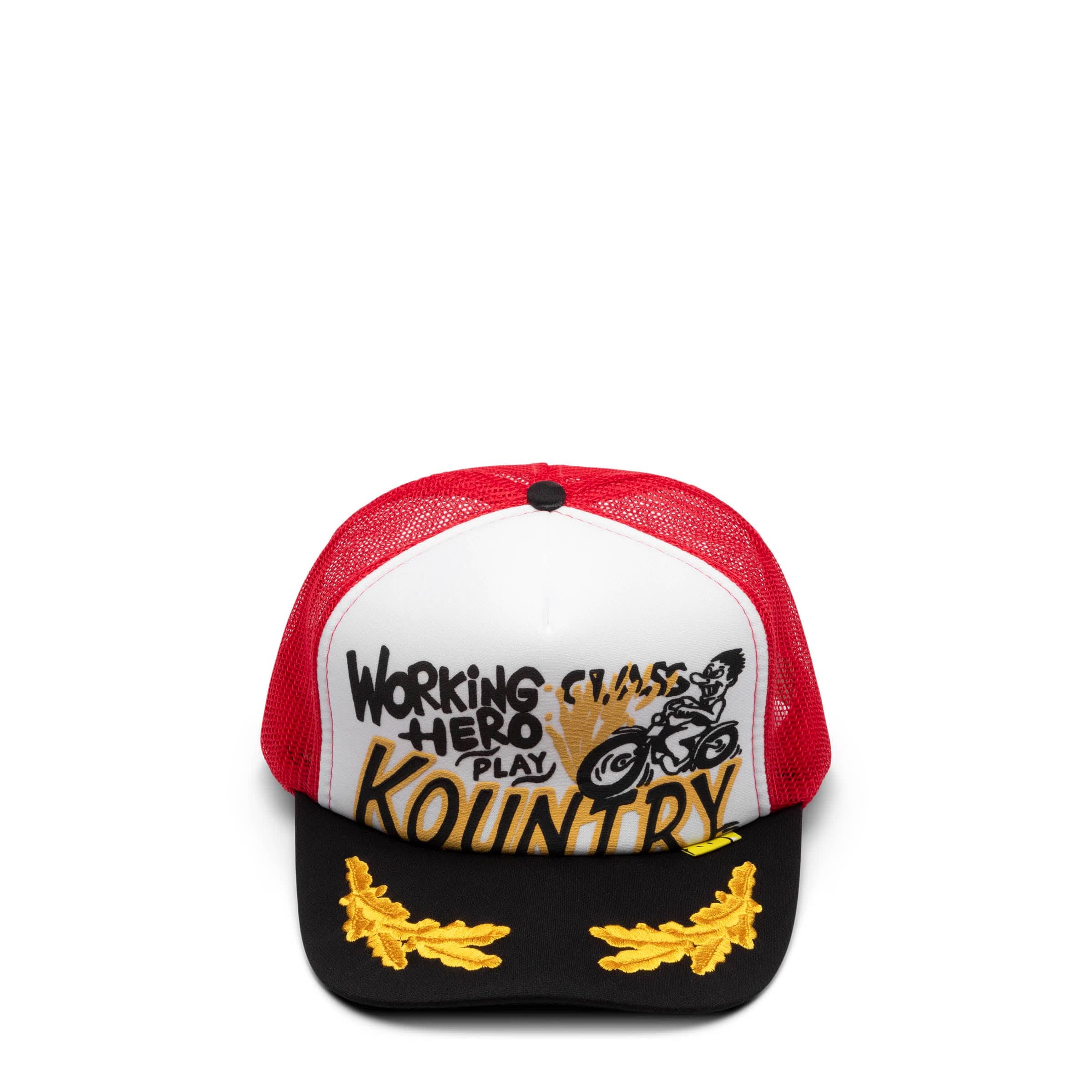 Kapital Headwear WHITE/RED / O/S KOUNTRY RACER TRUCK CAP