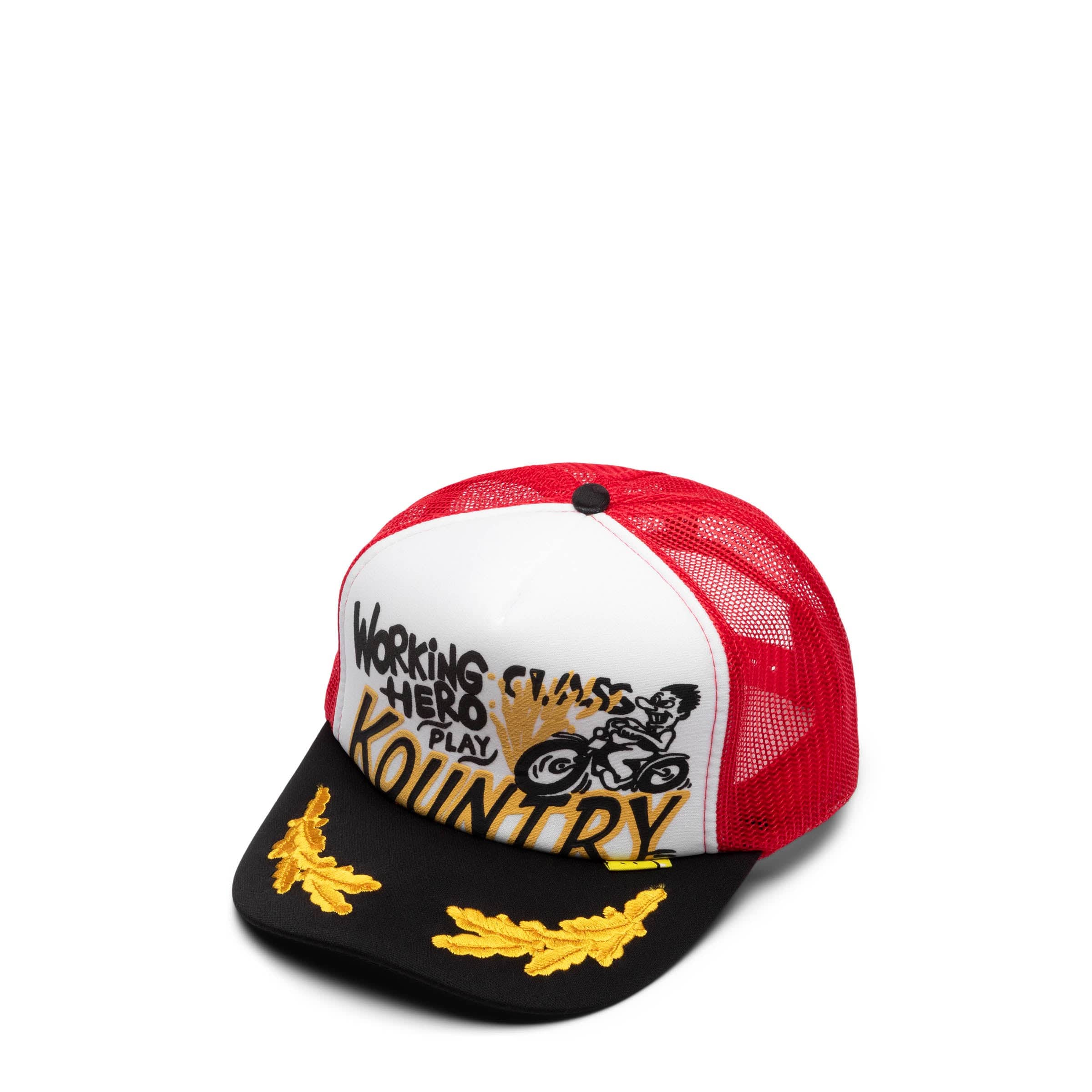 Kapital Headwear WHITE/RED / O/S KOUNTRY RACER TRUCK CAP