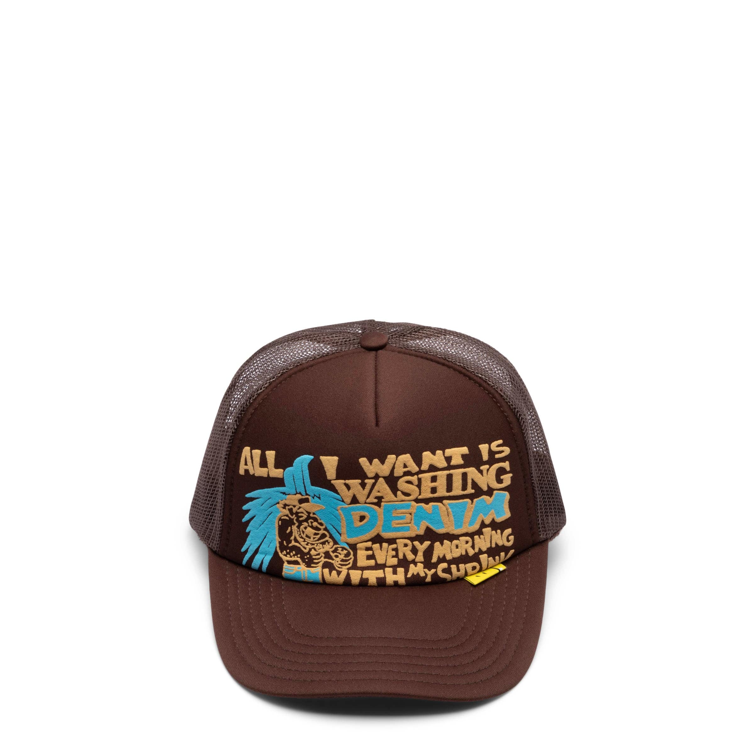 Kapital Headwear BROWN / O/S LAUNDRY SHRINK TRUCK CAP