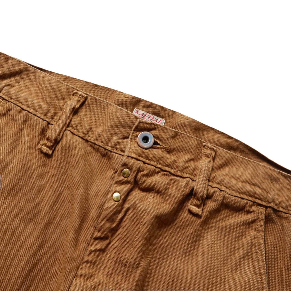 Kapital Bottoms LIGHT CANVAS RINGOMAN CARGO PANTS