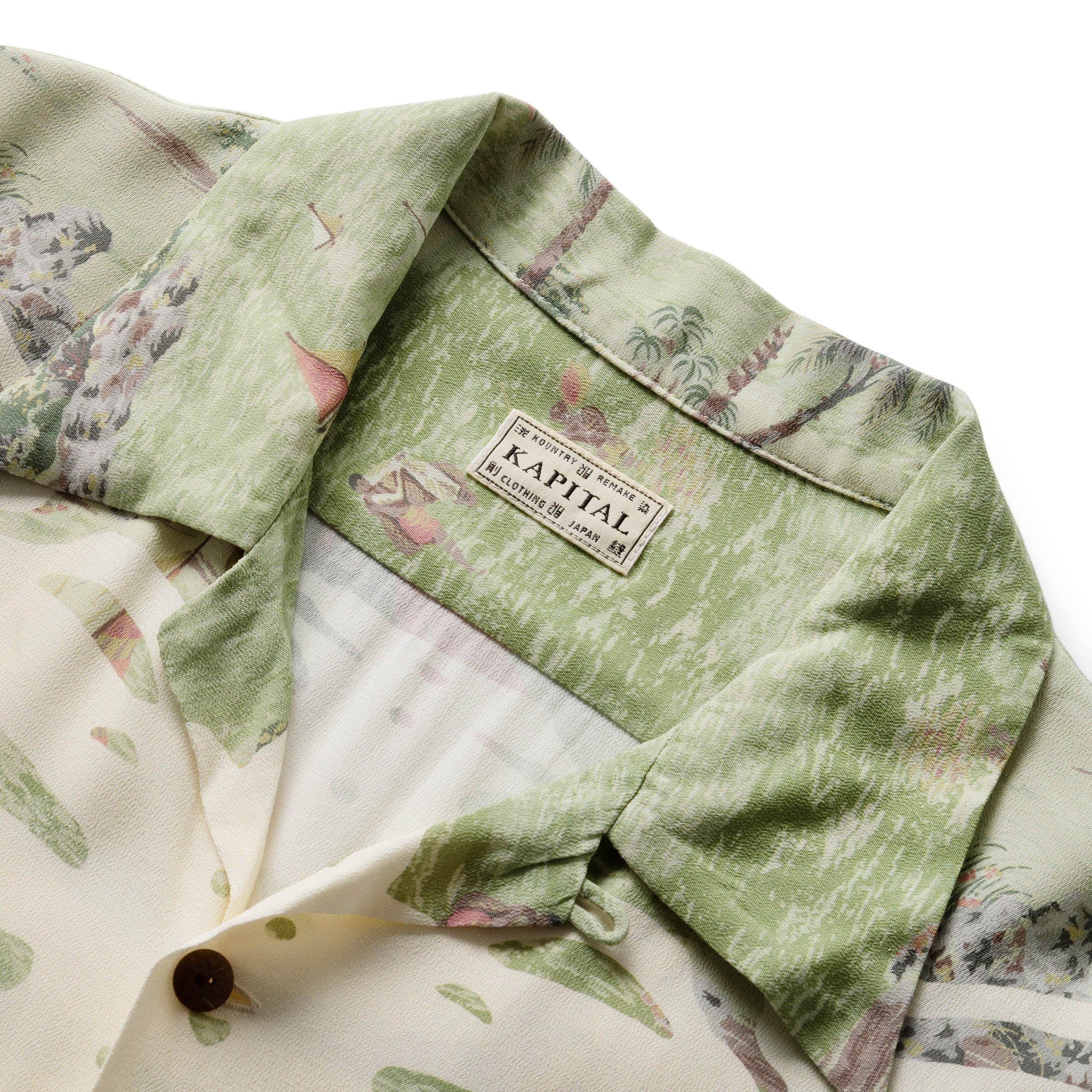 Kapital Shirts RAYON KAMEKAMA BONE ALOHA SHIRT