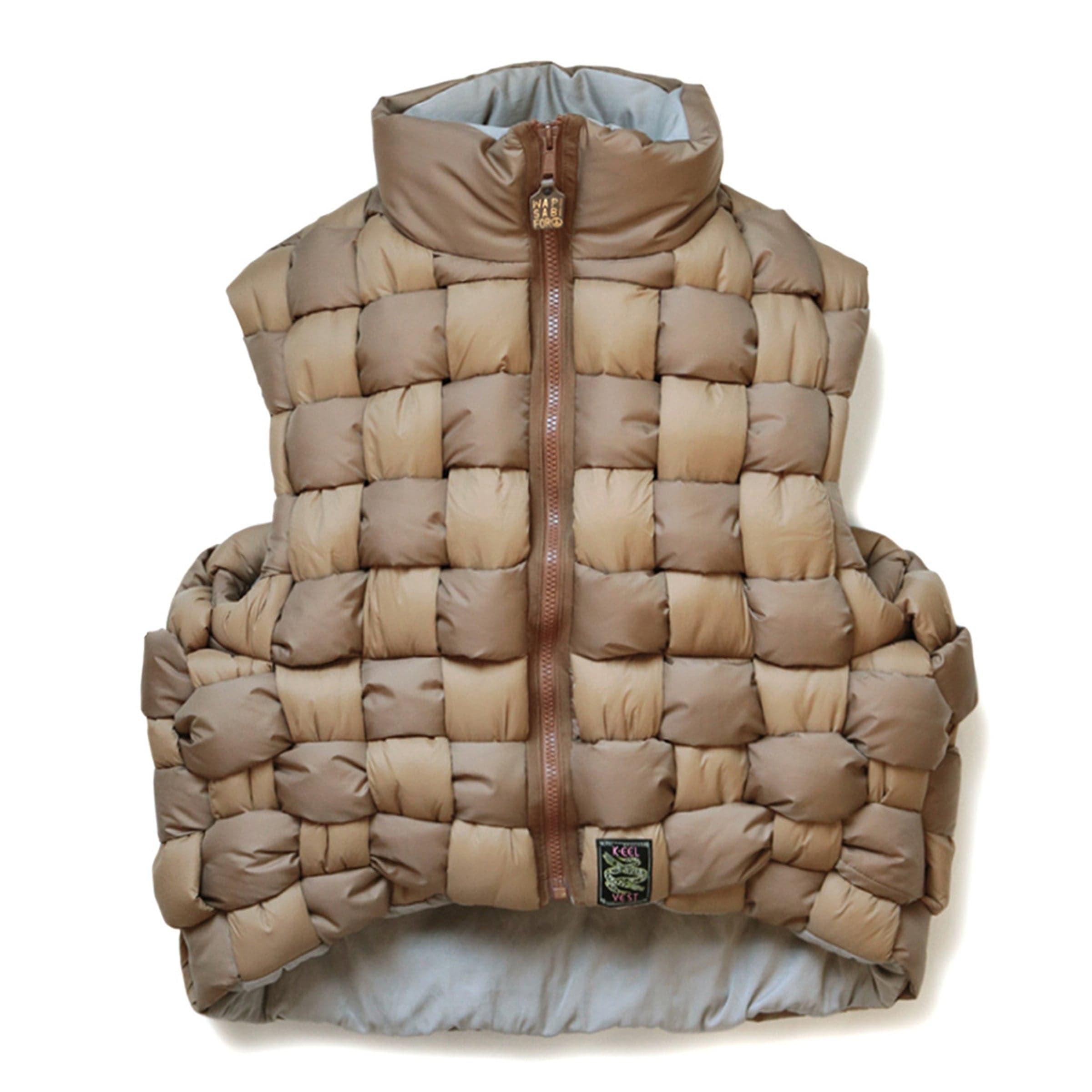 Kapital Outerwear KHAKI / 2 RIP STOP NYLON KEEL-WEAVING VEST